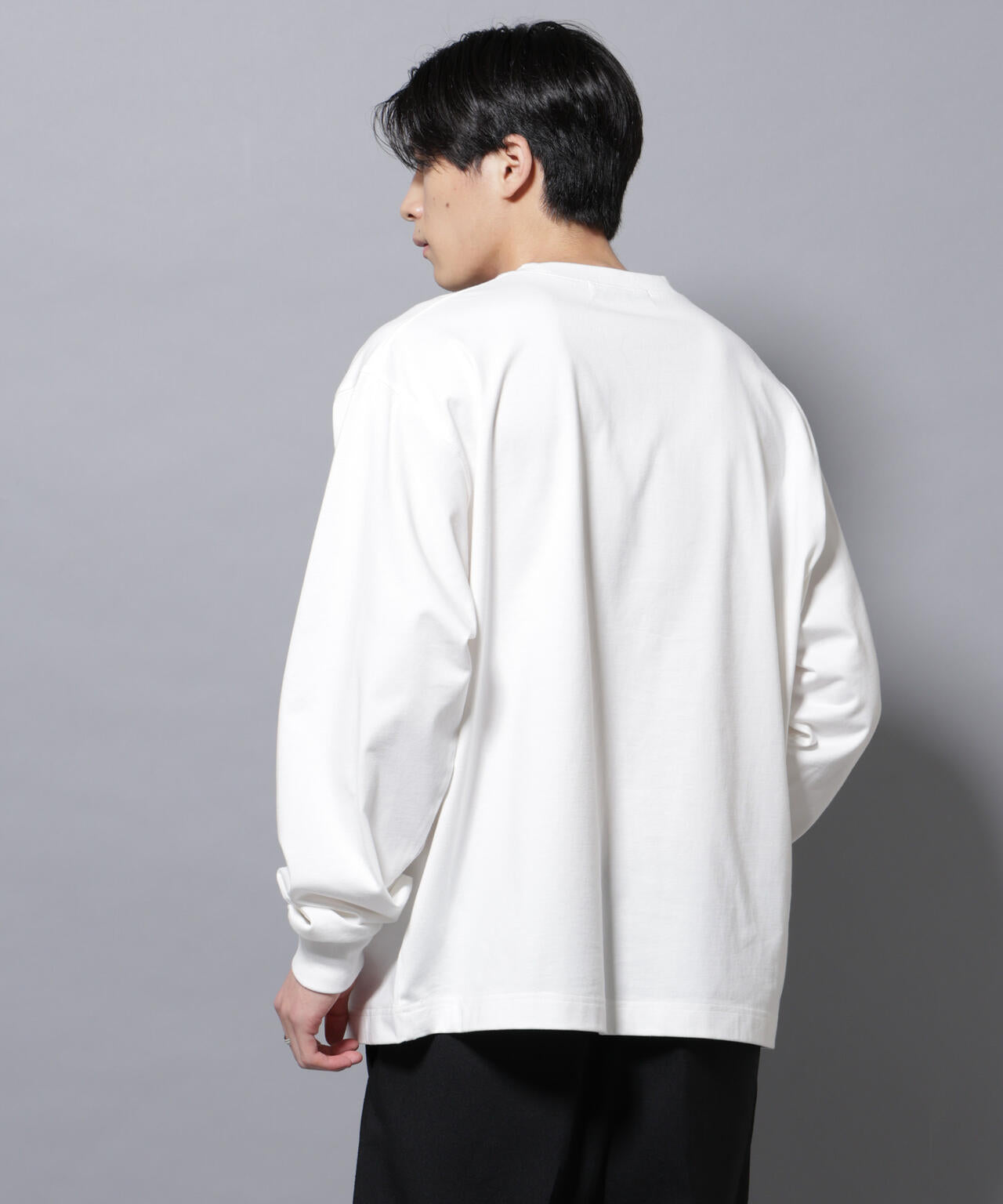 ビックシルエットワンポイントTシャツ 長袖 6725223207