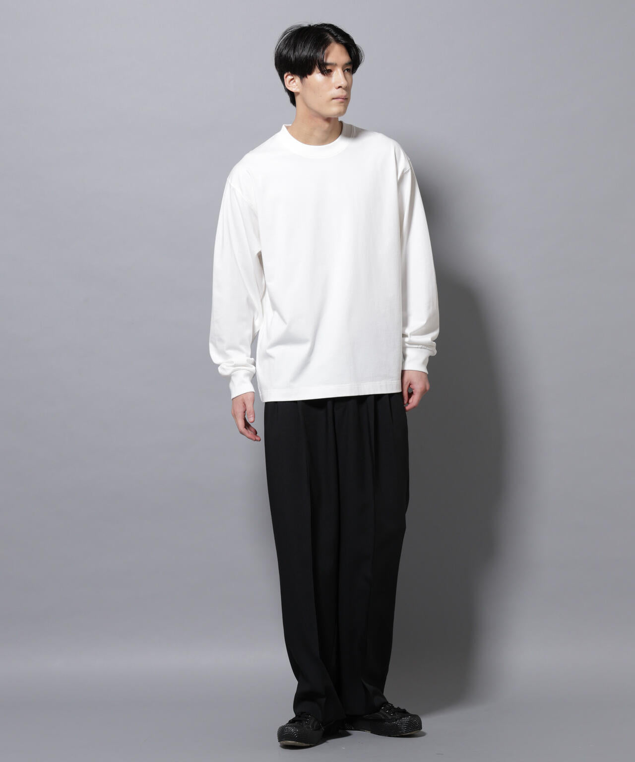 ビックシルエットワンポイントTシャツ 長袖 6725223207