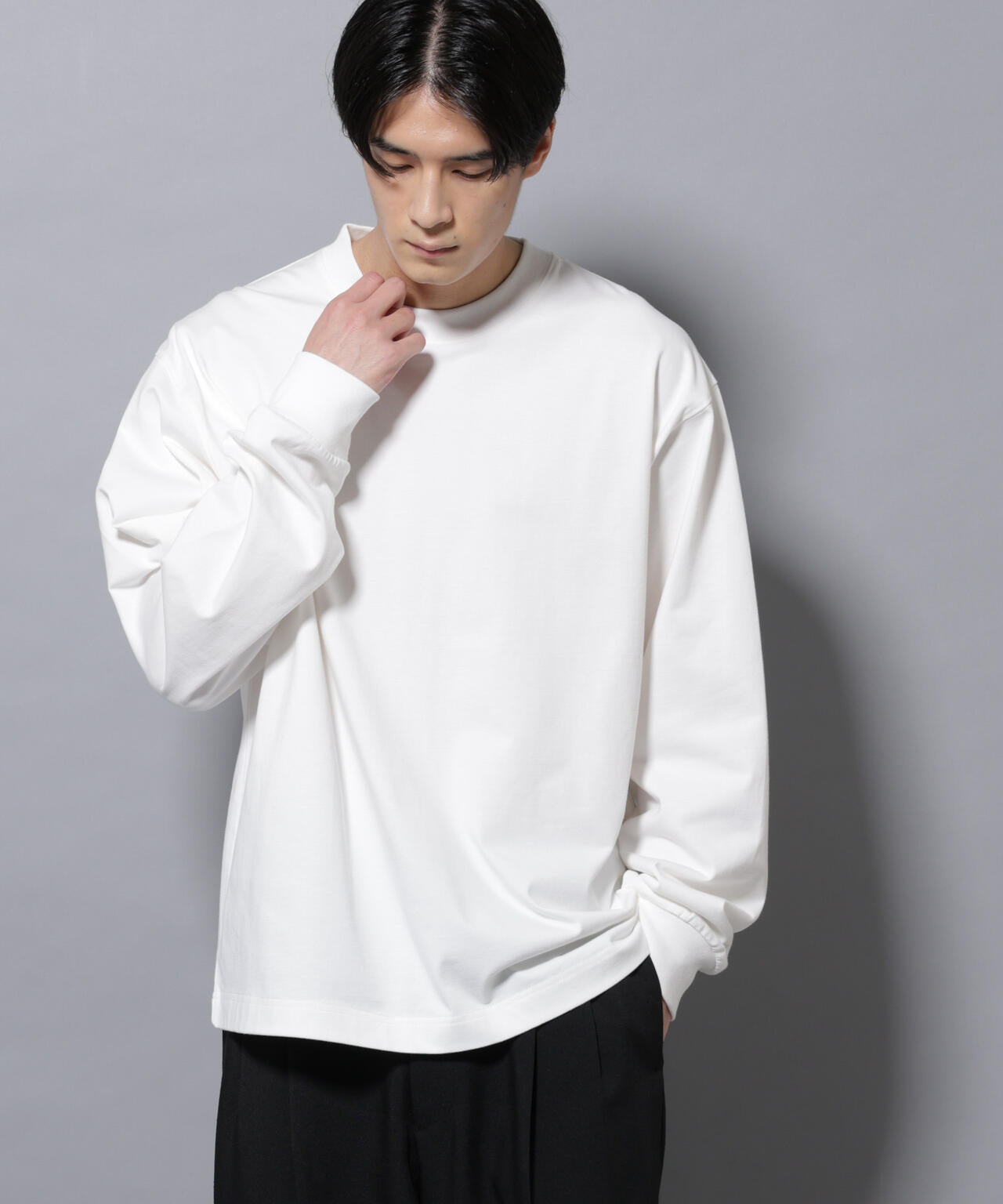 ビックシルエットワンポイントTシャツ 長袖 6725223207