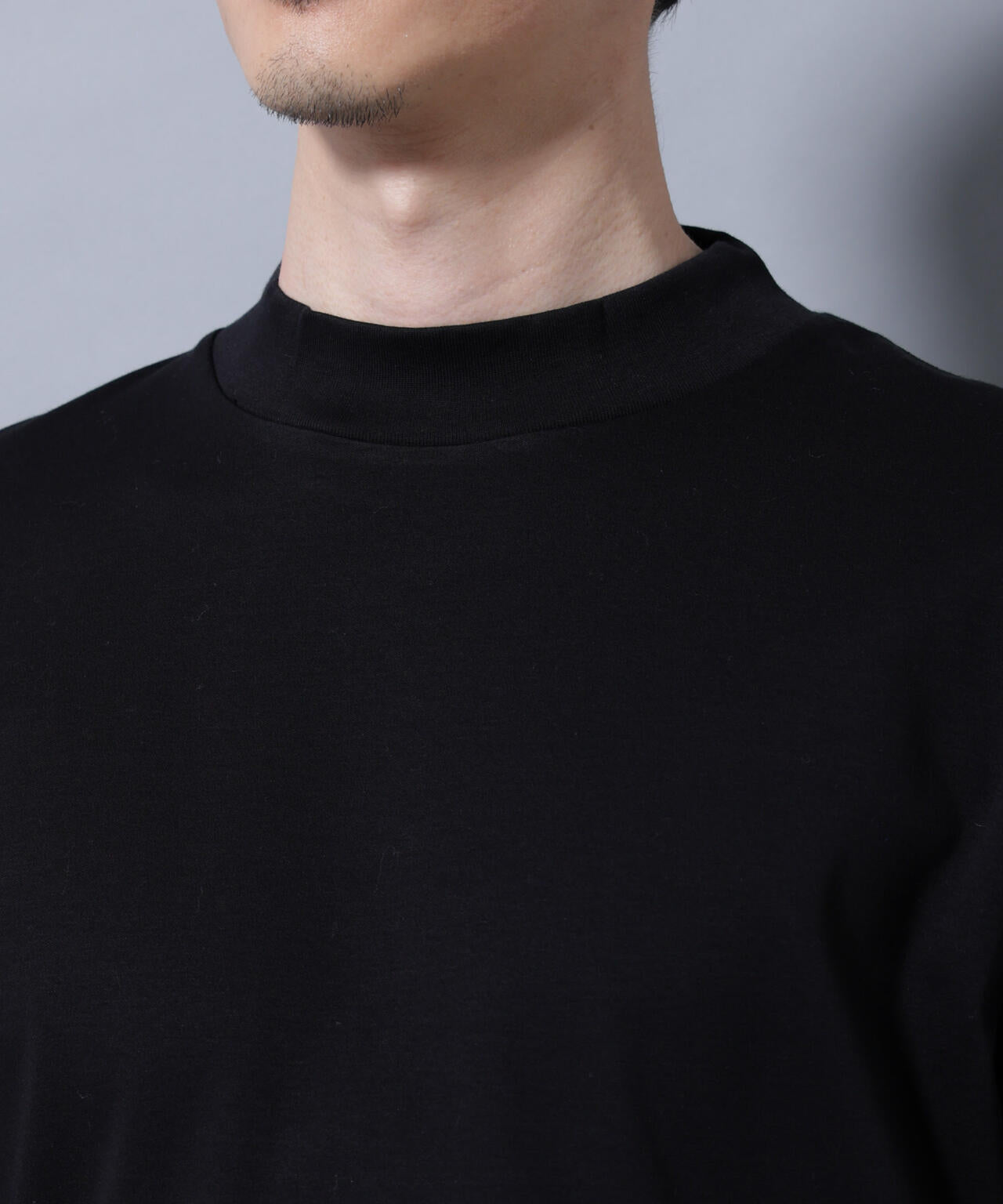 アンチスメルモックネックTシャツ 長袖 6725223210