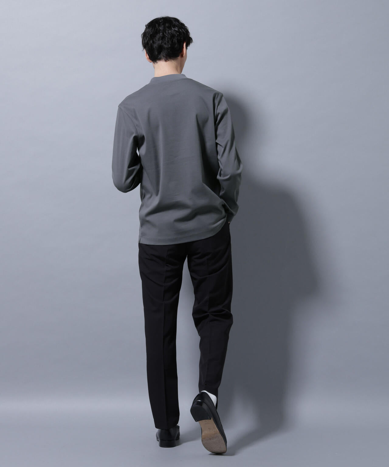 アンチスメルモックネックTシャツ 長袖 6725223210