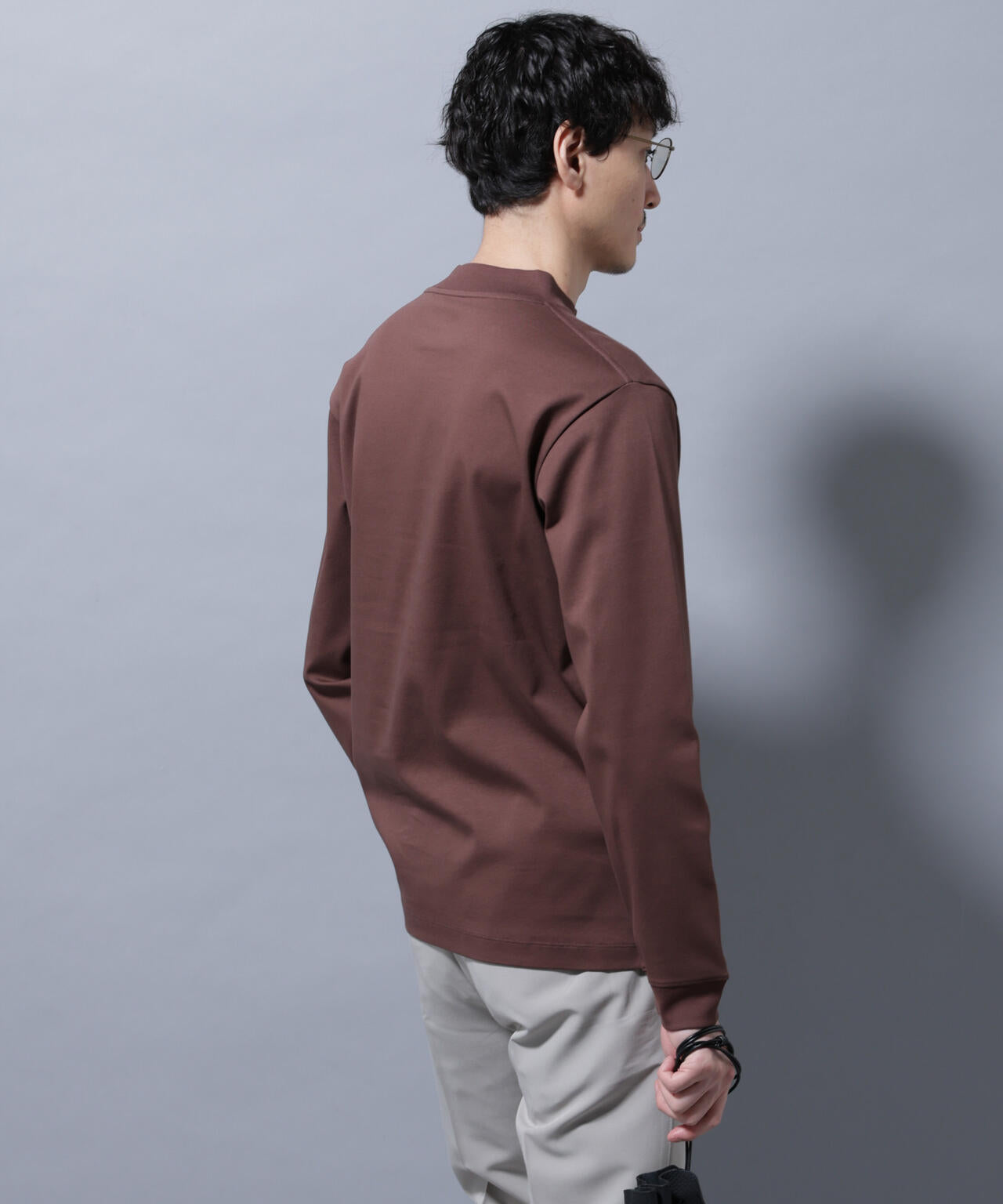 アンチスメルモックネックTシャツ 長袖 6725223210