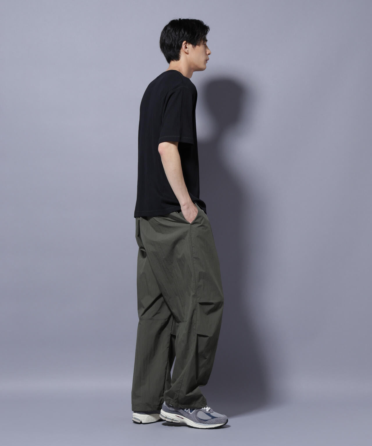 NORMANBROS/NORMANBROS別注 テレコUネックTシャツ 半袖 6725224001