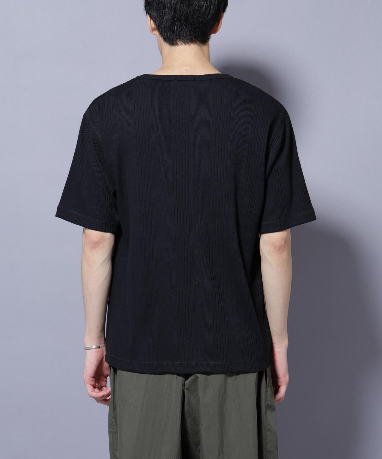 NORMANBROS/NORMANBROS別注 テレコUネックTシャツ 半袖 6725224001