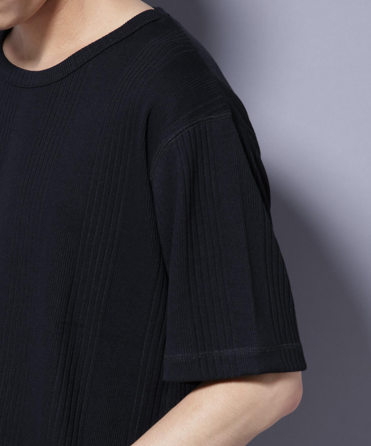 NORMANBROS/NORMANBROS別注 テレコUネックTシャツ 半袖 6725224001