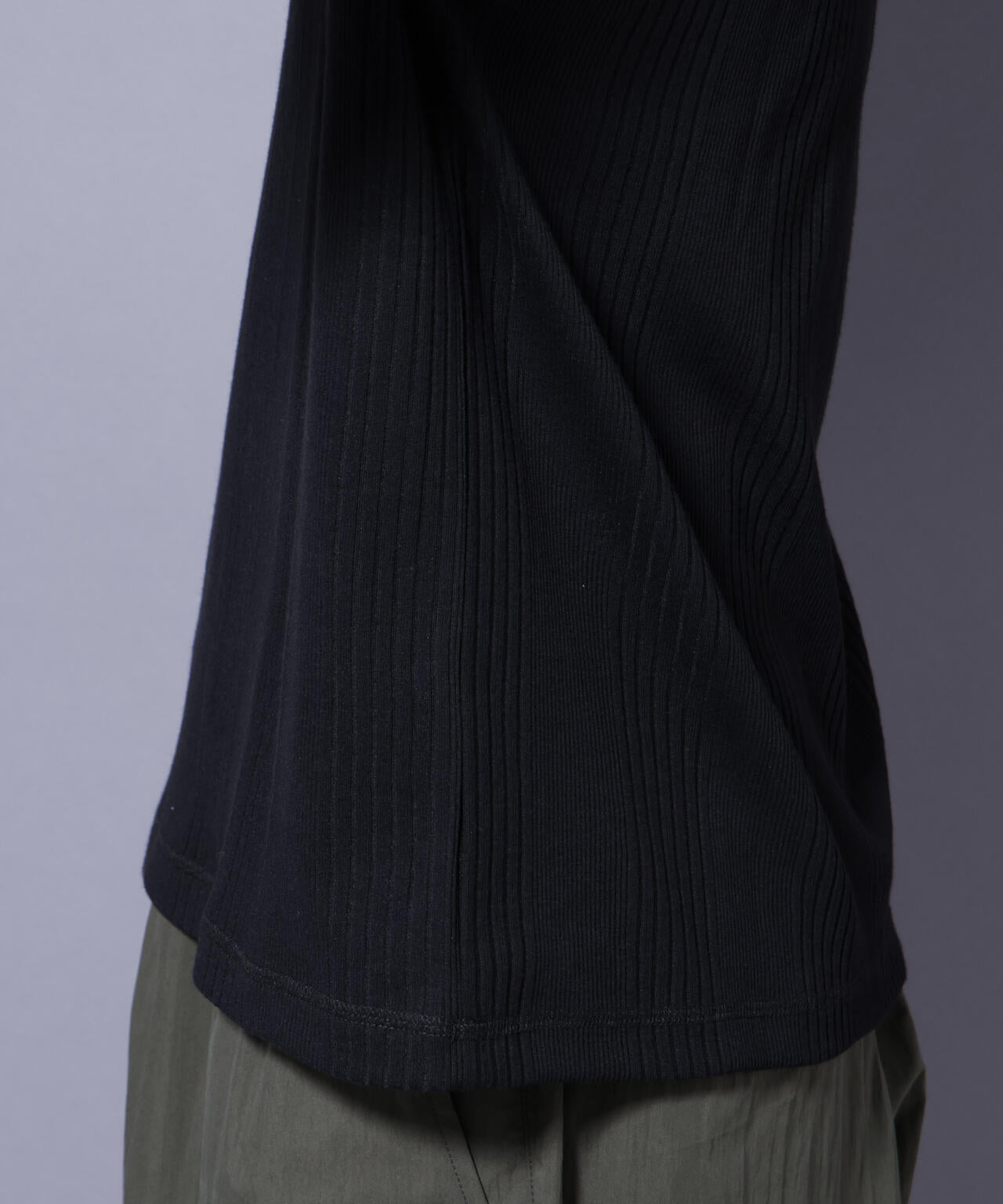 NORMANBROS/NORMANBROS別注 テレコUネックTシャツ 半袖 6725224001