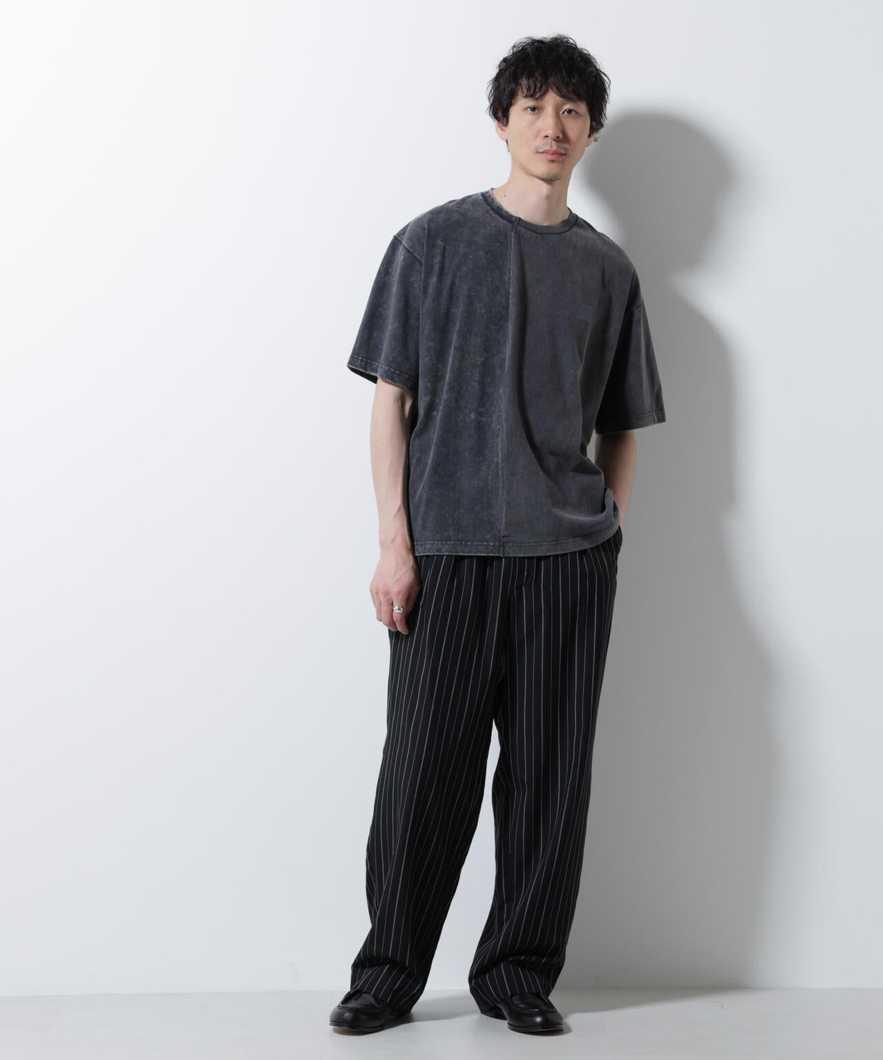 「A-C-Z」2トーンピグメントTシャツ 半袖 6725224203