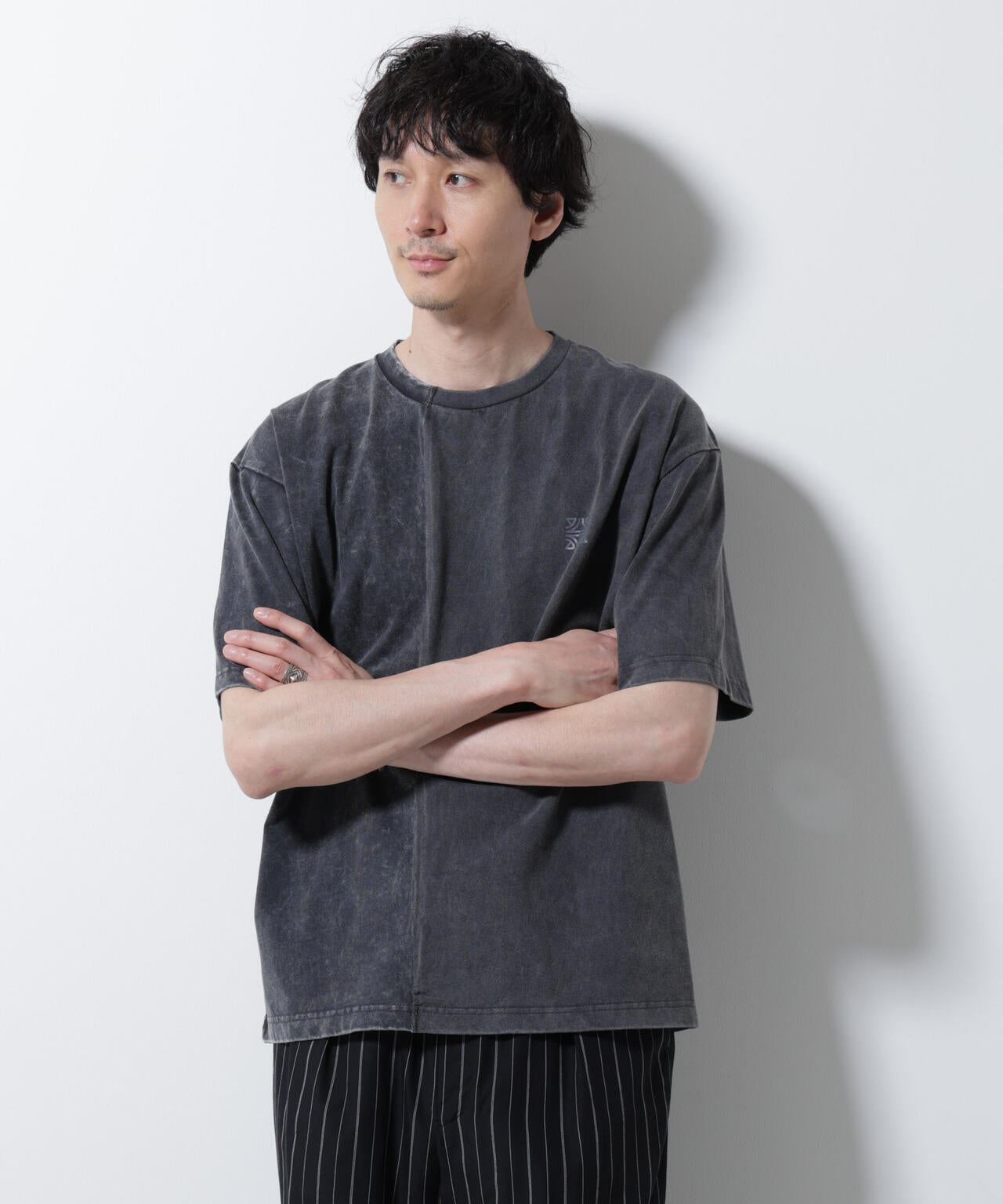 「A-C-Z」2トーンピグメントTシャツ 半袖 6725224203
