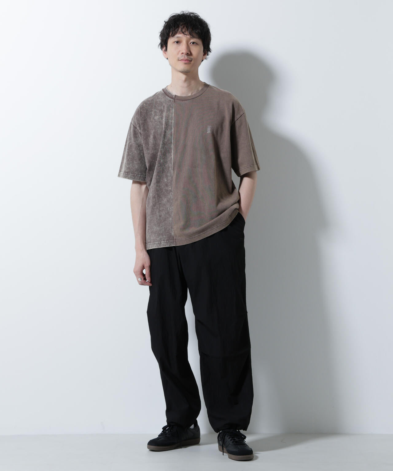 「A-C-Z」2トーンピグメントTシャツ 半袖 6725224203