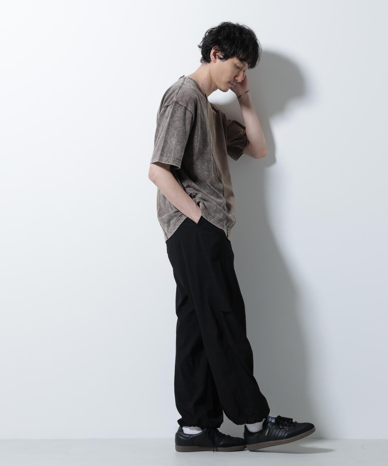 「A-C-Z」2トーンピグメントTシャツ 半袖 6725224203