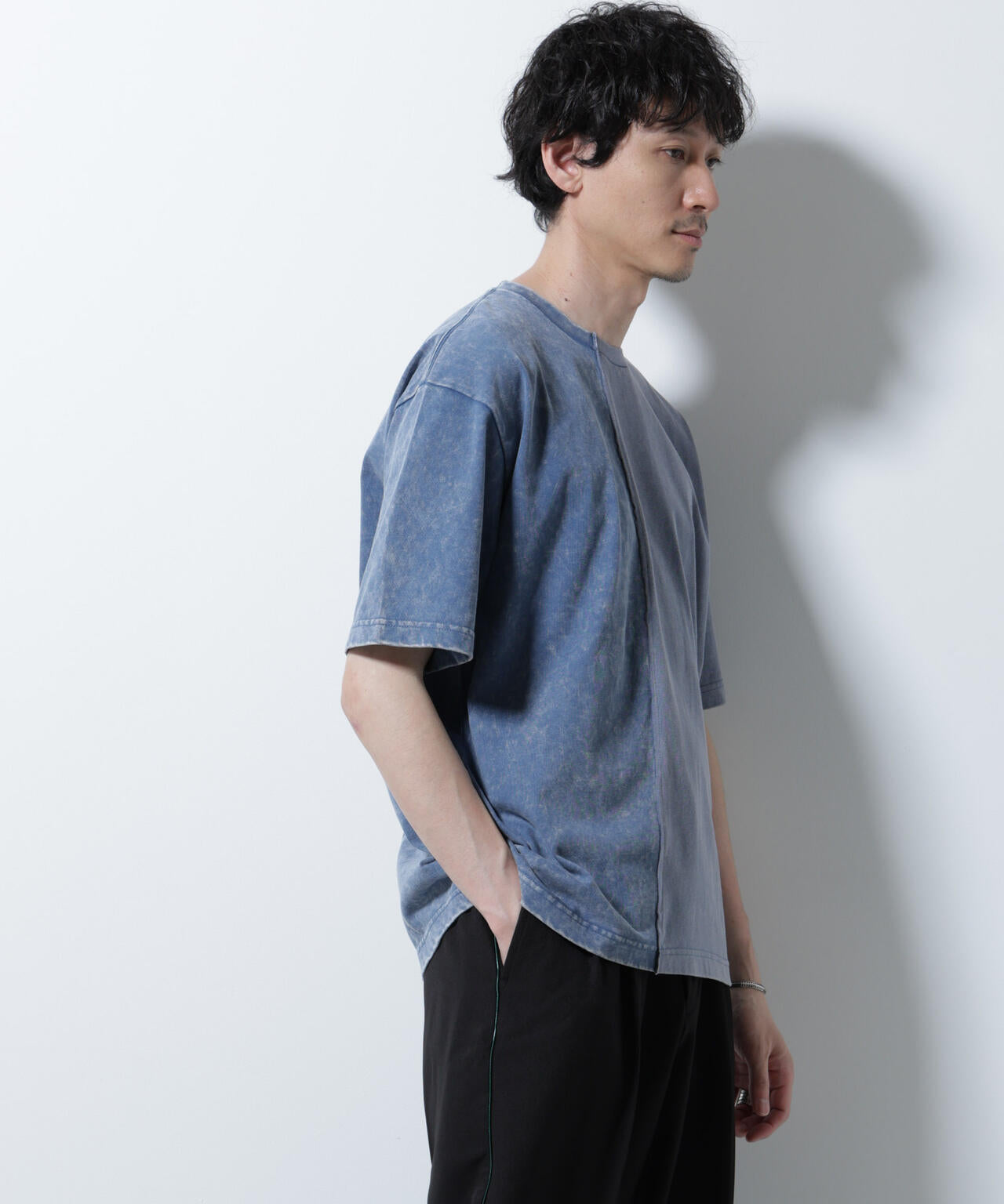 「A-C-Z」2トーンピグメントTシャツ 半袖 6725224203