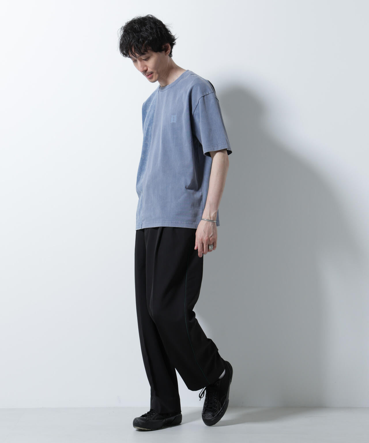 「A-C-Z」2トーンピグメントTシャツ 半袖 6725224203