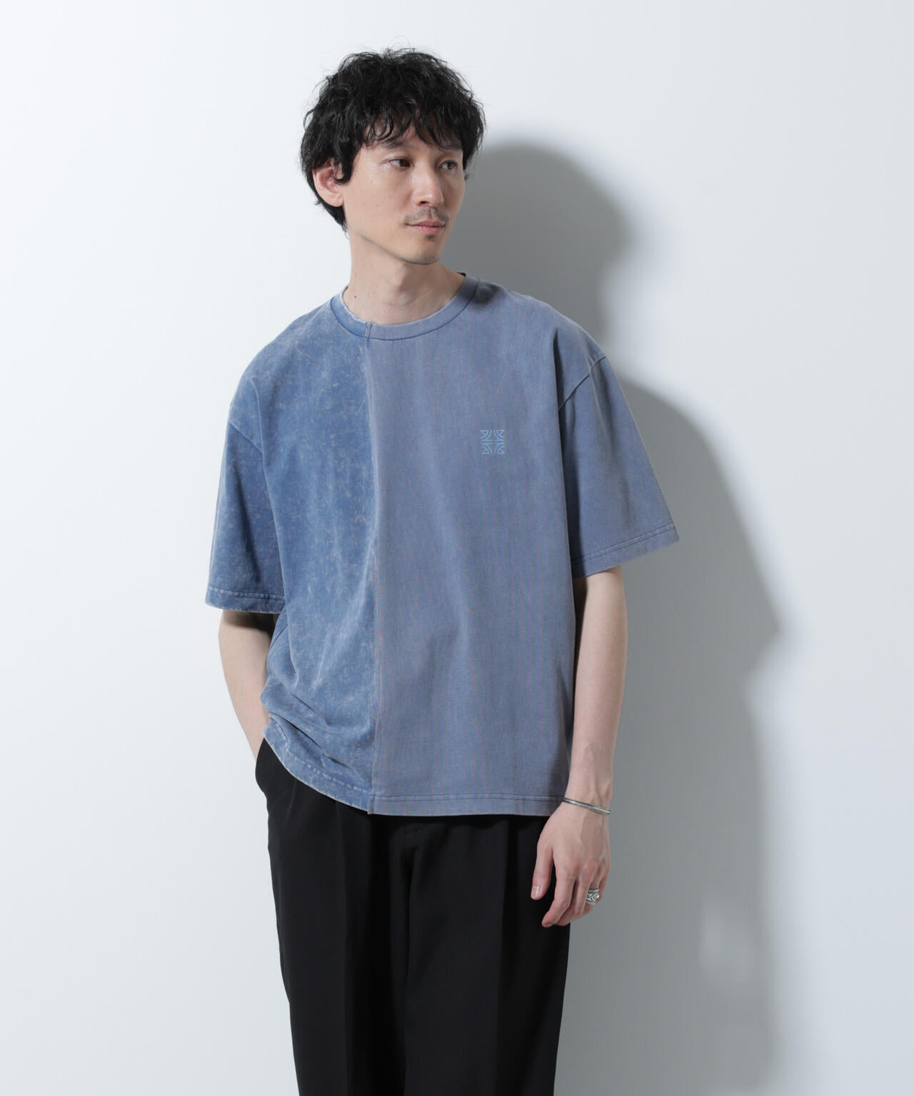 「A-C-Z」2トーンピグメントTシャツ 半袖 6725224203