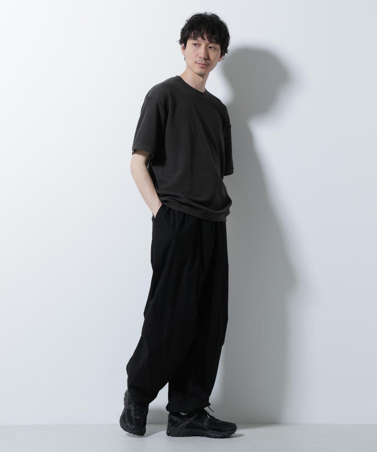 テックワッフルクルーネックTシャツ 半袖 6725224204