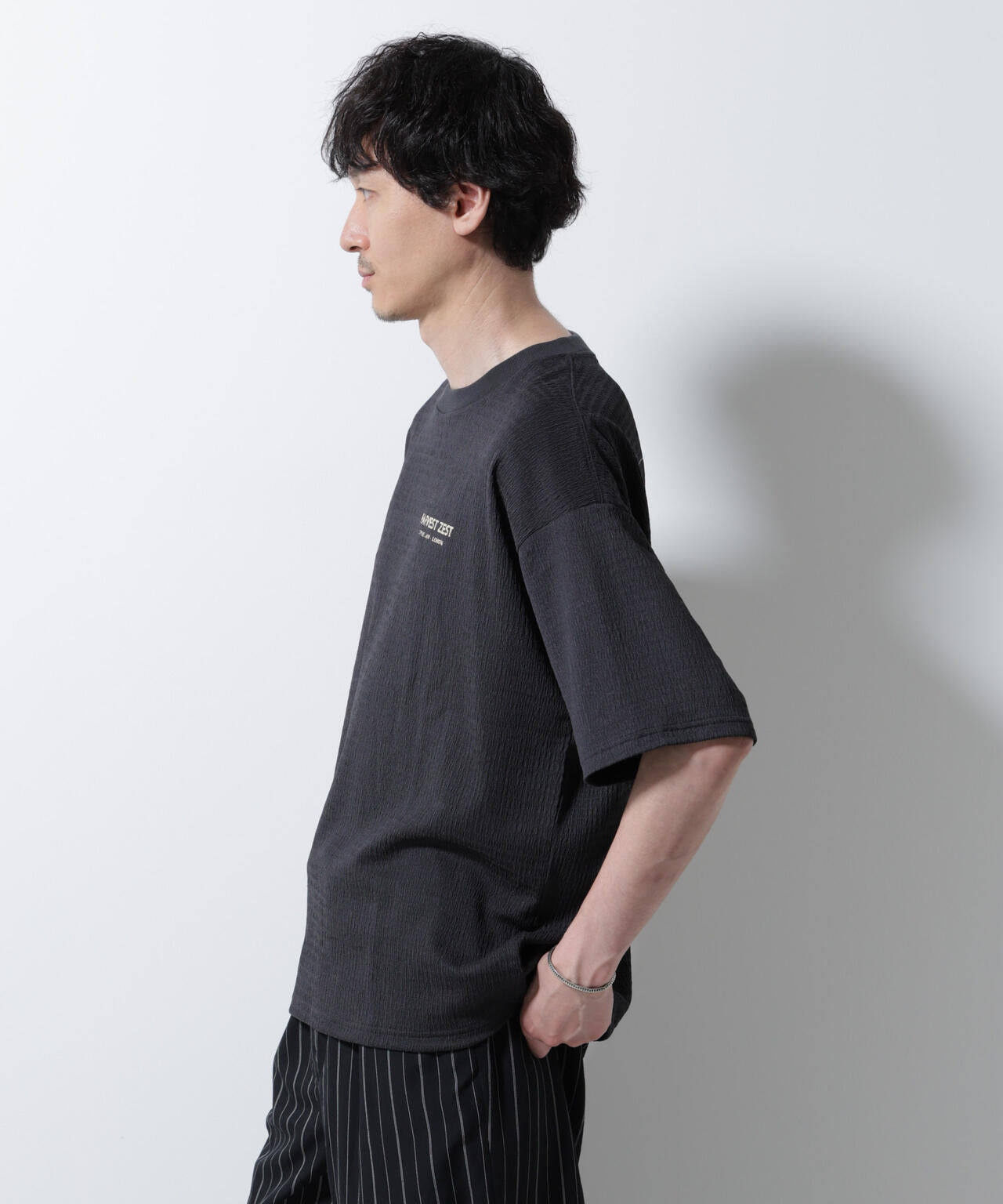 楊柳プリントTシャツ 半袖 6725224207