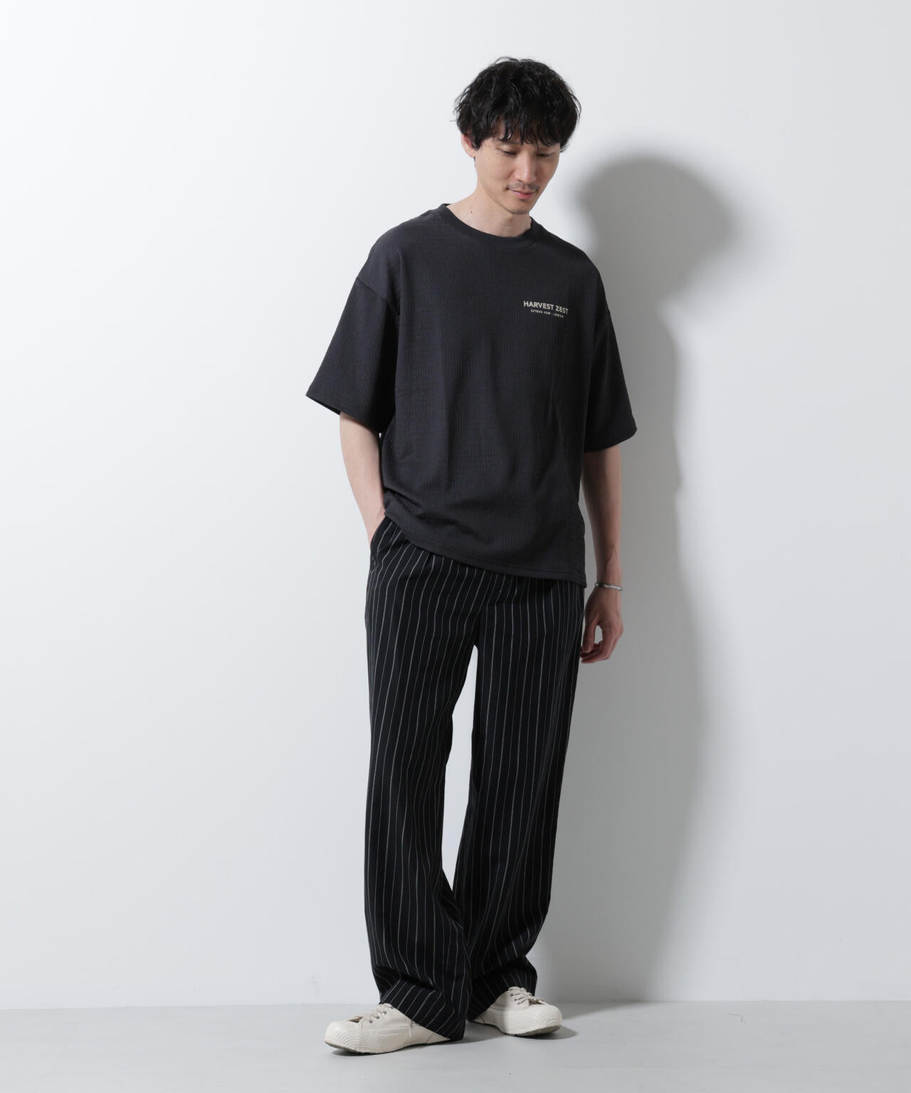 楊柳プリントTシャツ 半袖 6725224207