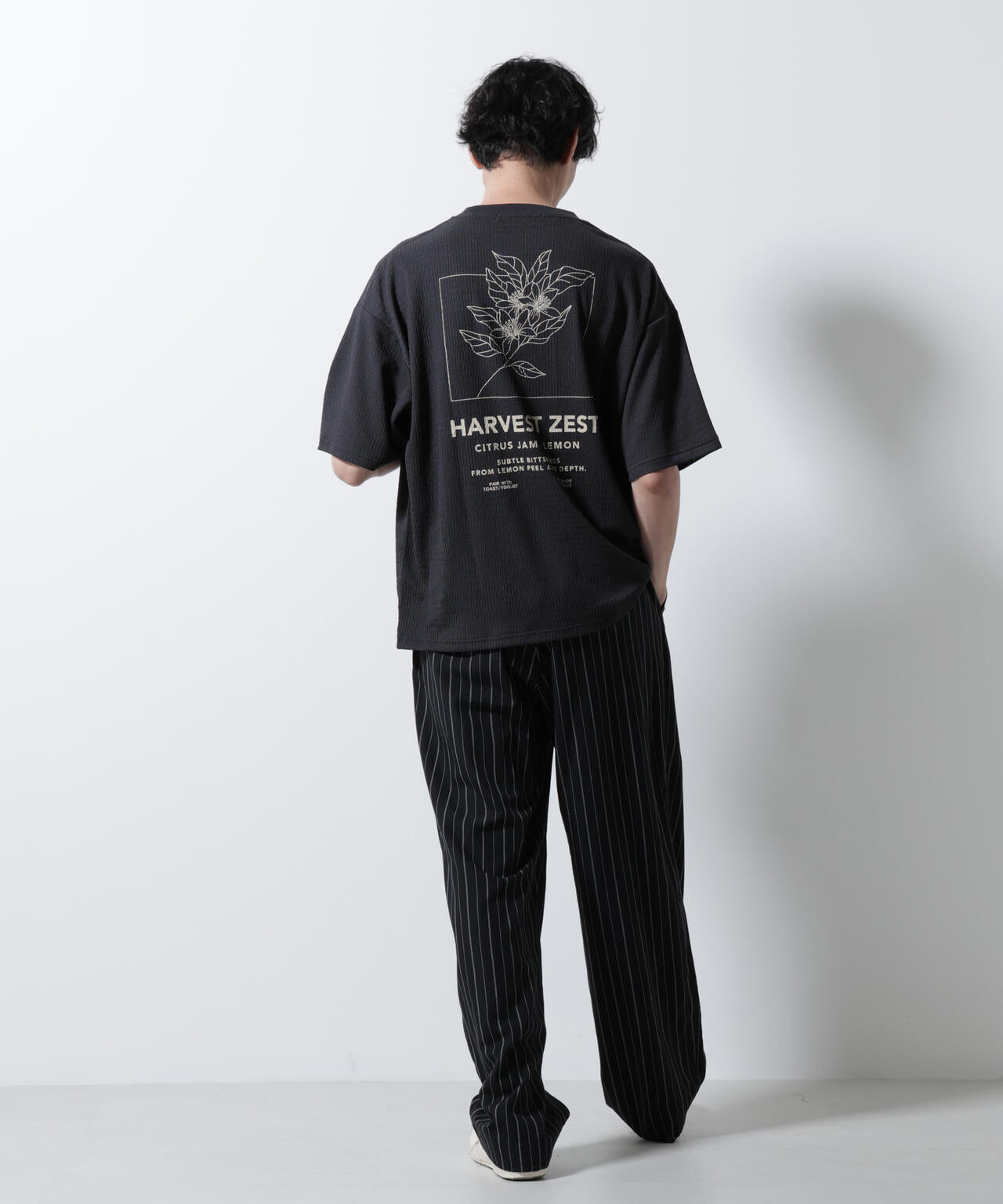 楊柳プリントTシャツ 半袖 6725224207