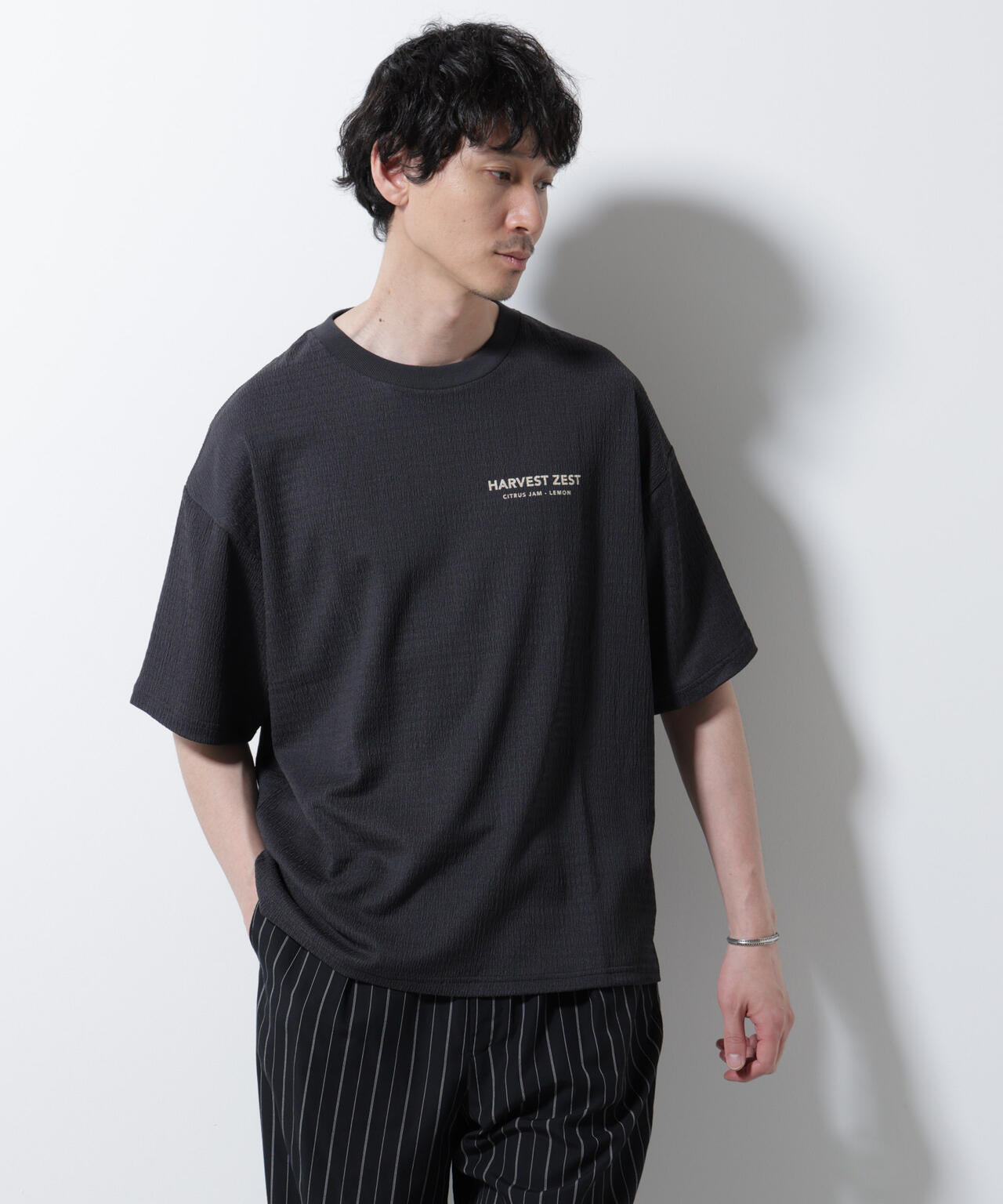 楊柳プリントTシャツ 半袖 6725224207