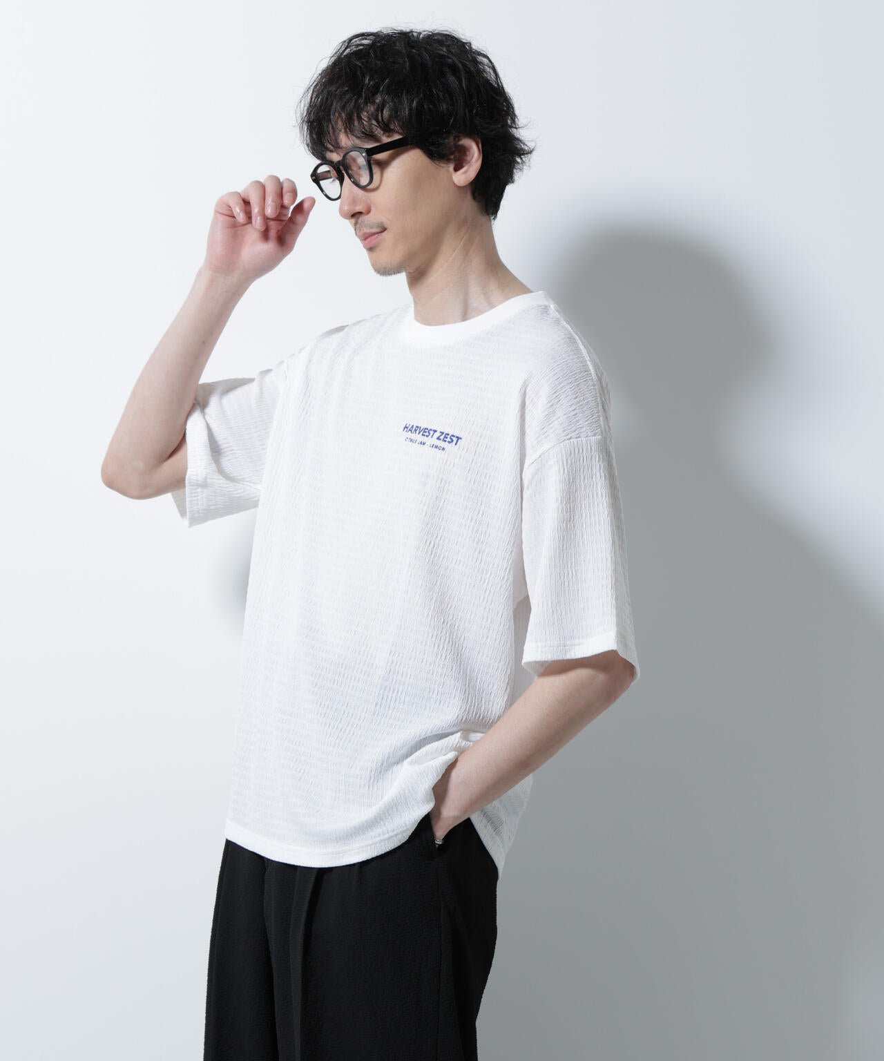 楊柳プリントTシャツ 半袖 6725224207