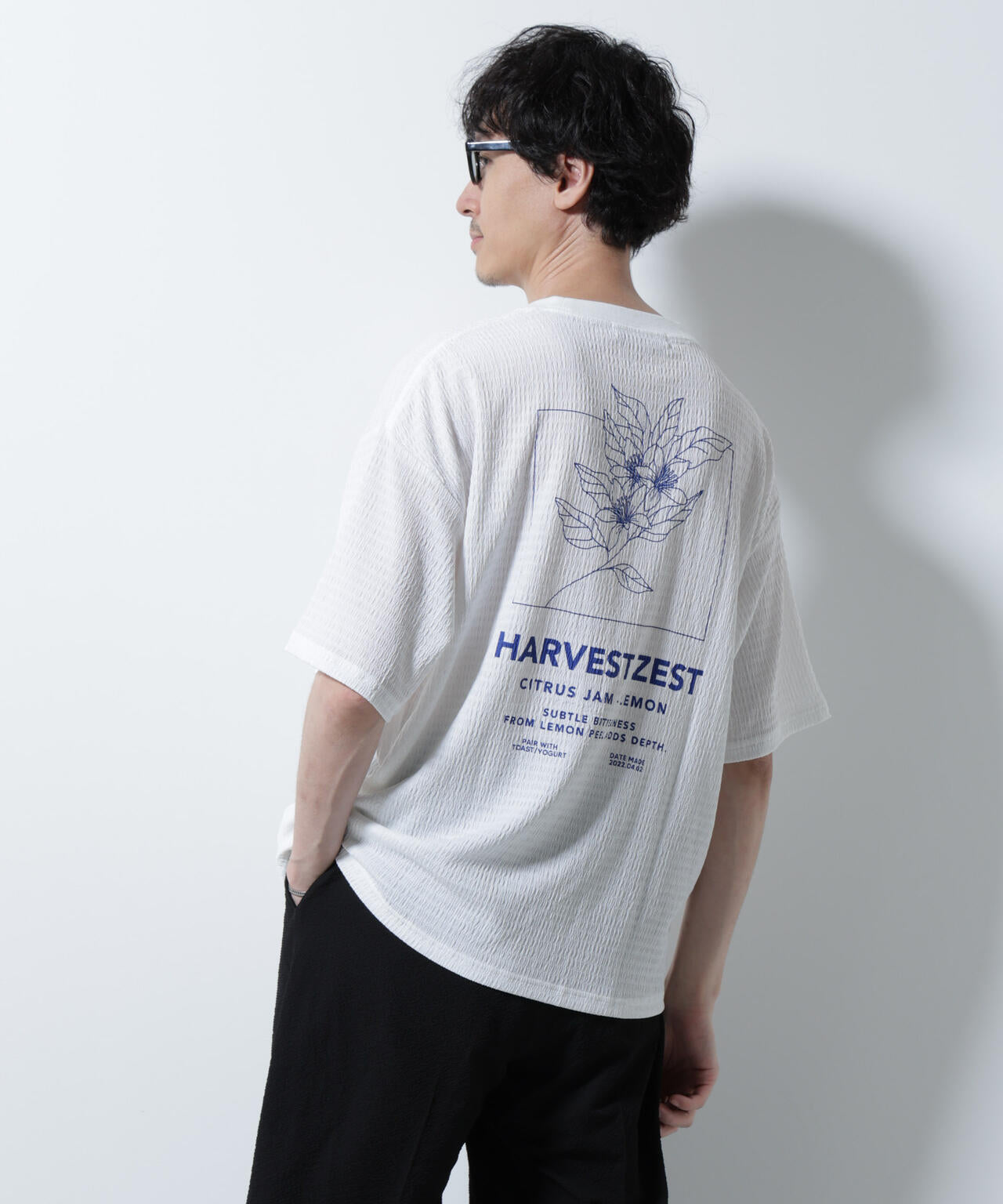 楊柳プリントTシャツ 半袖 6725224207