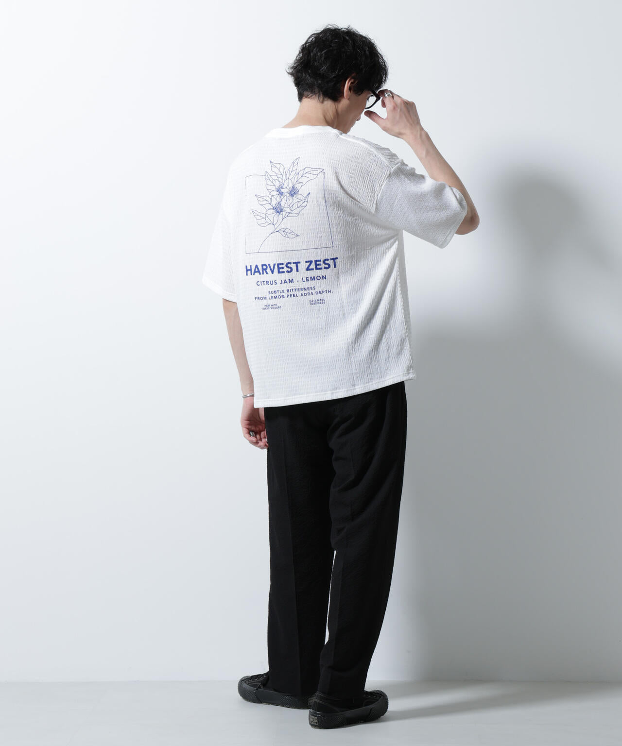楊柳プリントTシャツ 半袖 6725224207