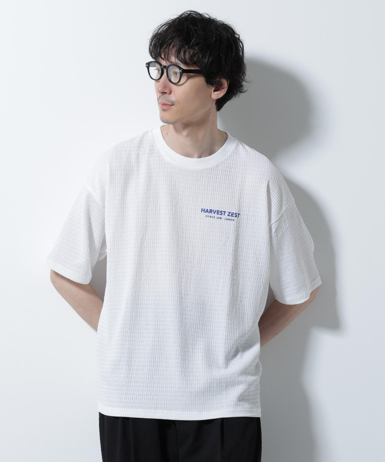 楊柳プリントTシャツ 半袖 6725224207