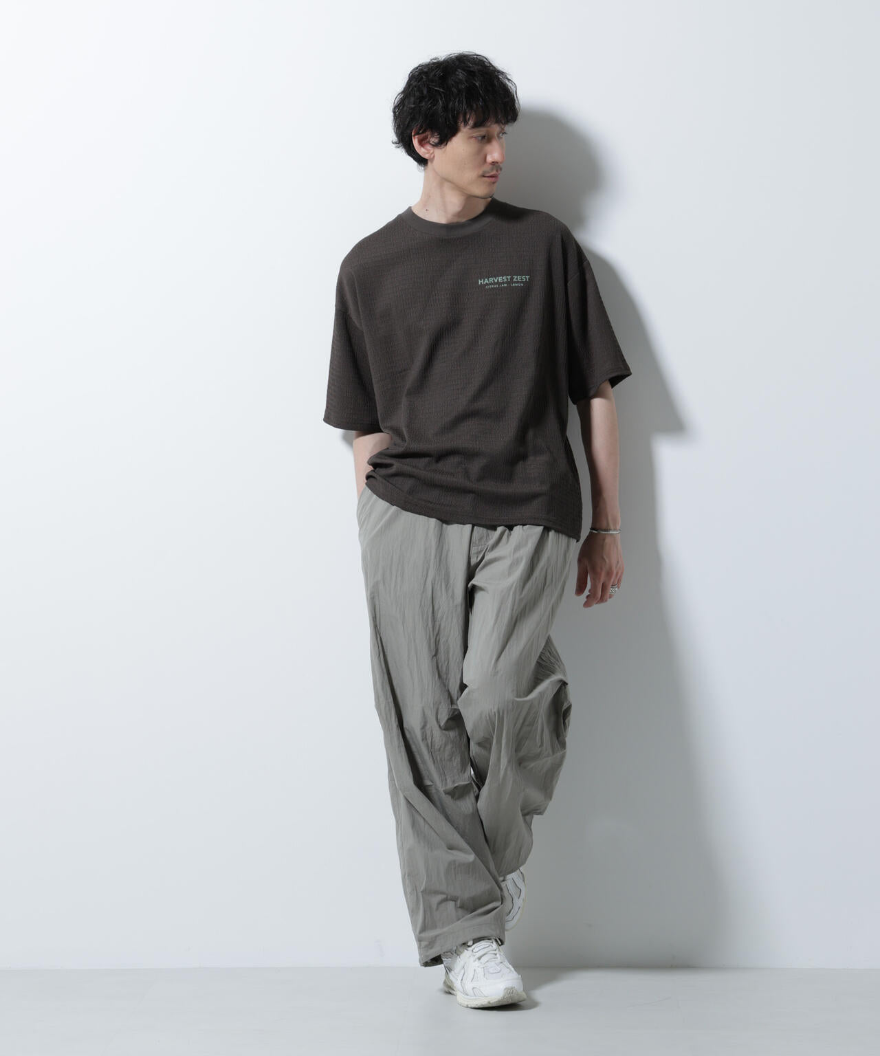 楊柳プリントTシャツ 半袖 6725224207