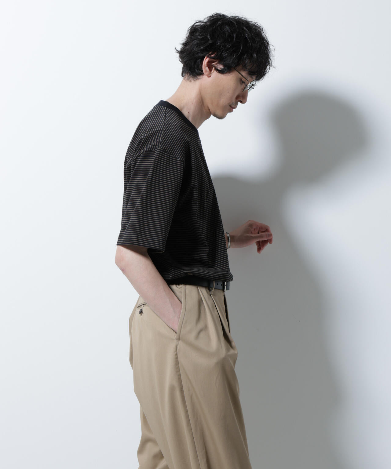 20シルケットボーダーTシャツ 半袖 6725224208