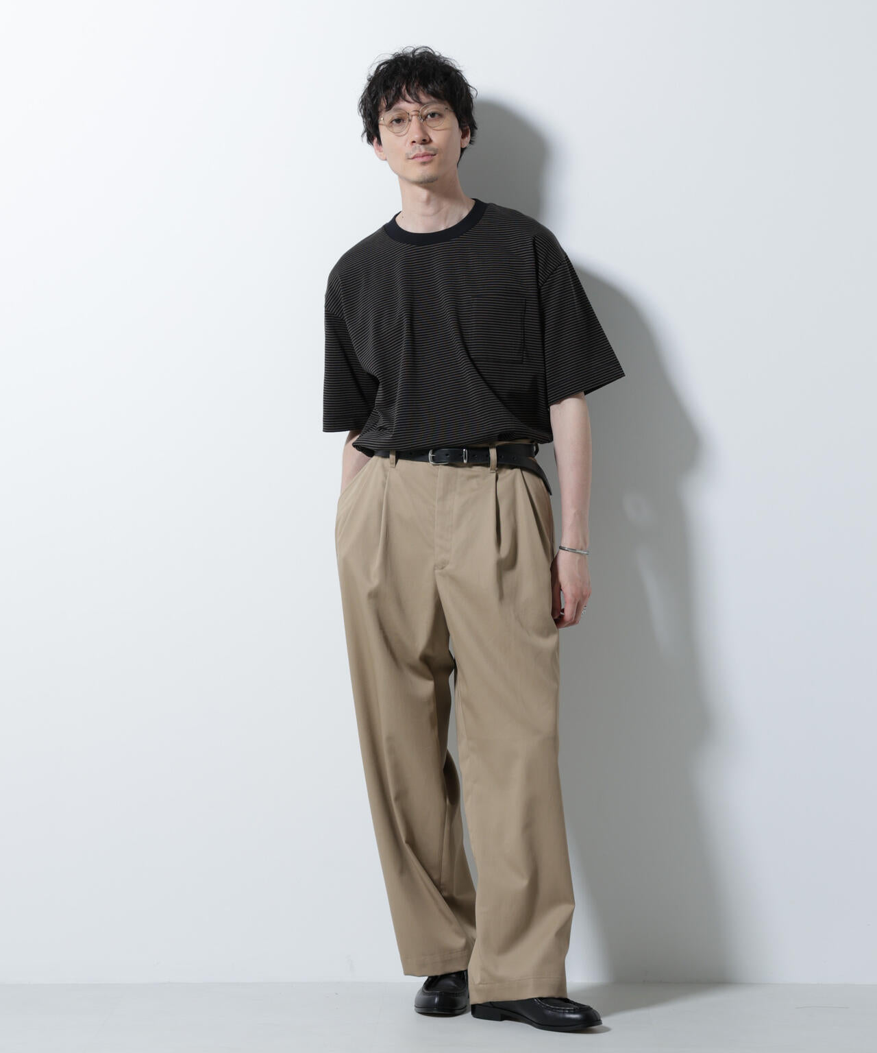 20シルケットボーダーTシャツ 半袖 6725224208