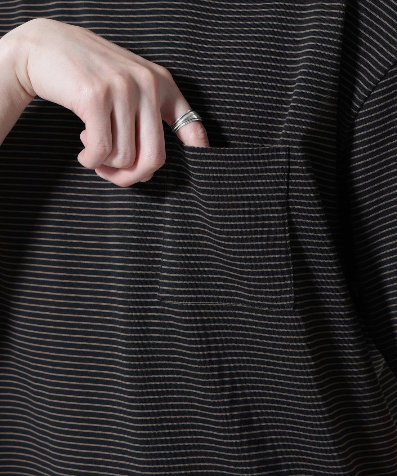 20シルケットボーダーTシャツ 半袖 6725224208