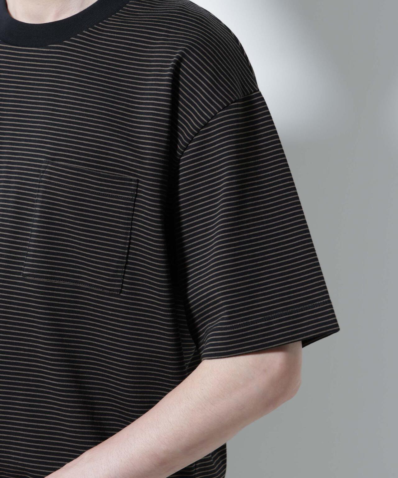 20シルケットボーダーTシャツ 半袖 6725224208