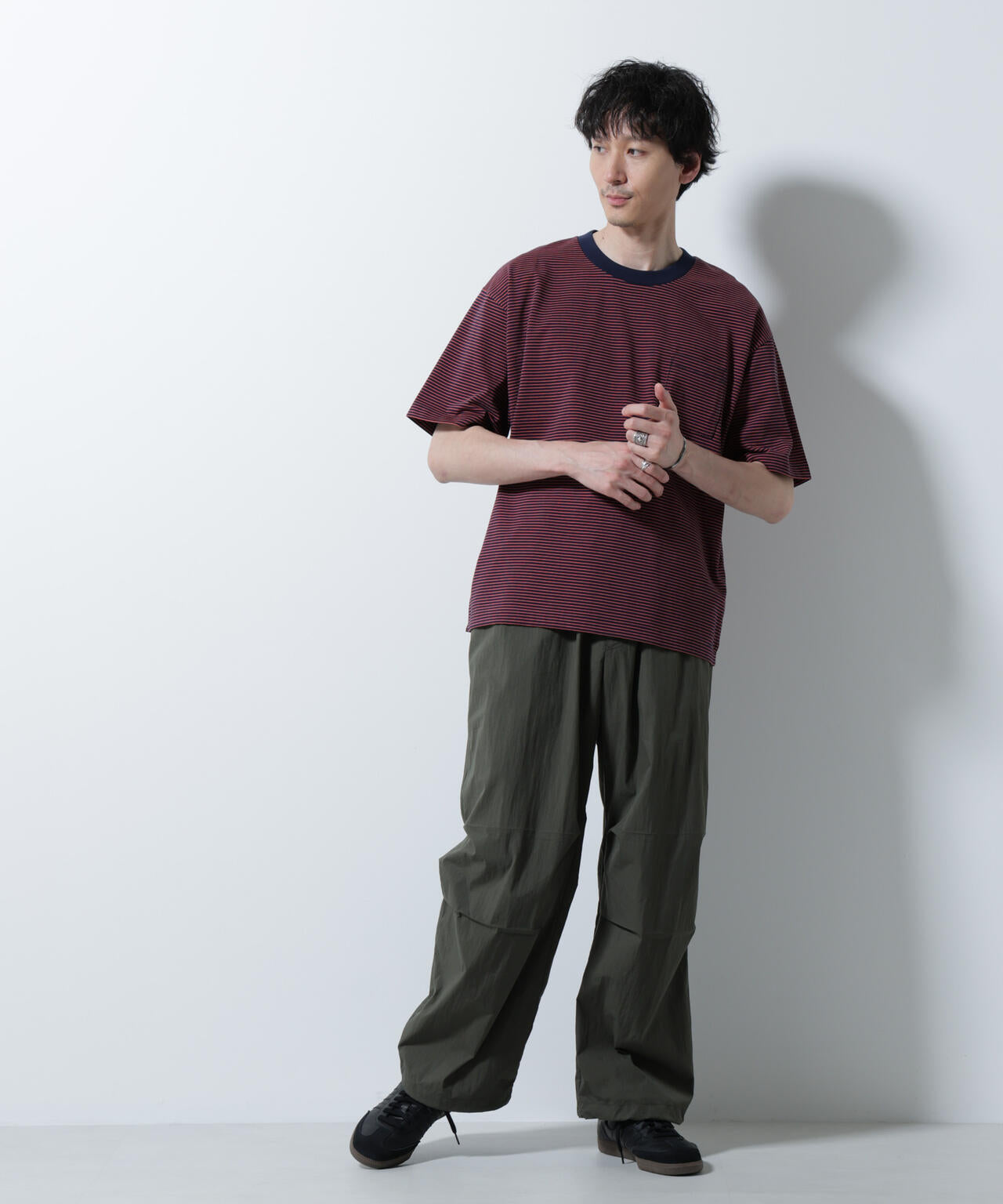 20シルケットボーダーTシャツ 半袖 6725224208