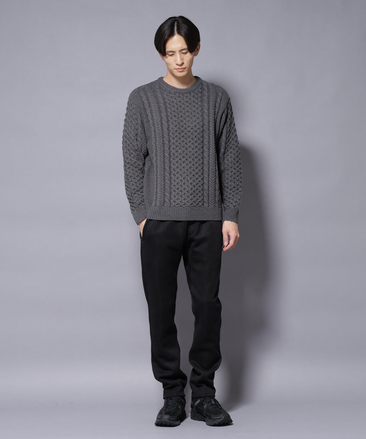 ニットフリースイージーパンツ(セットアップ可) 6725227206