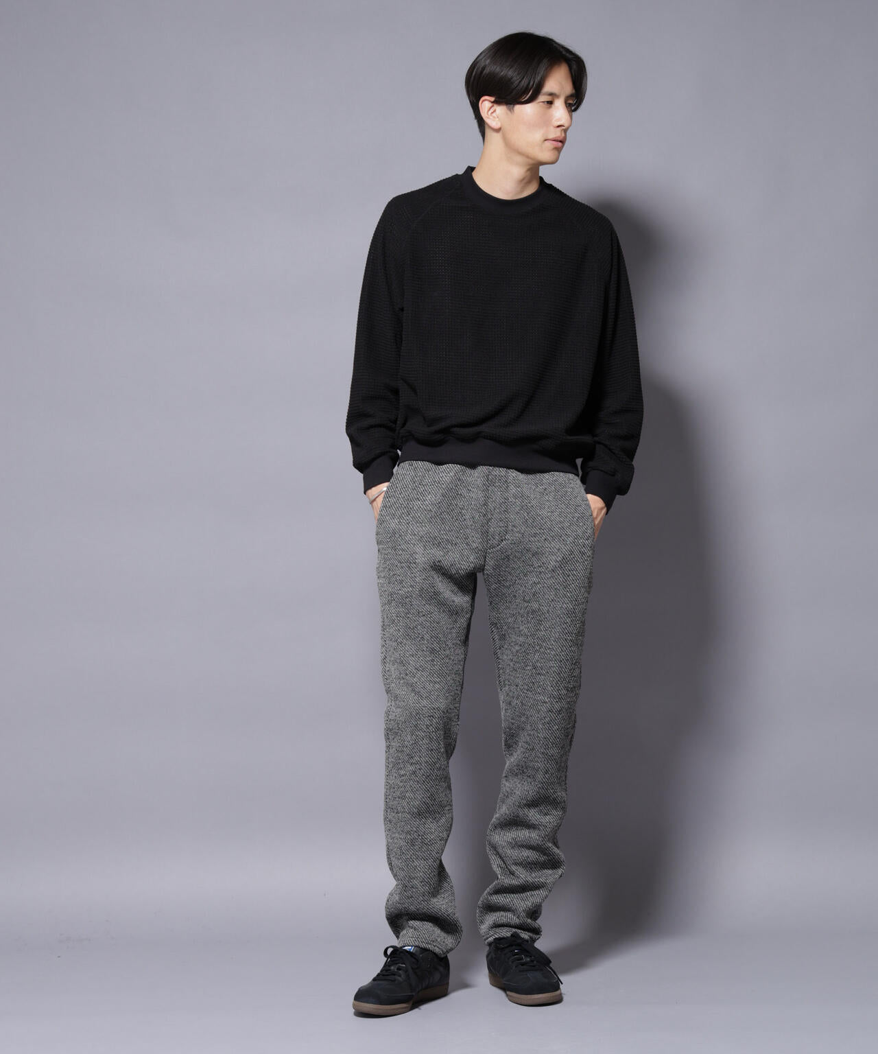 ニットフリースイージーパンツ(セットアップ可) 6725227206