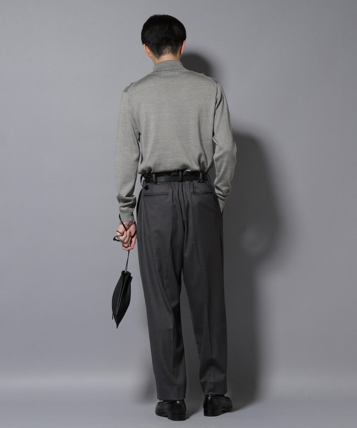 微起毛ワイド2タックテーパードパンツ 6725227212