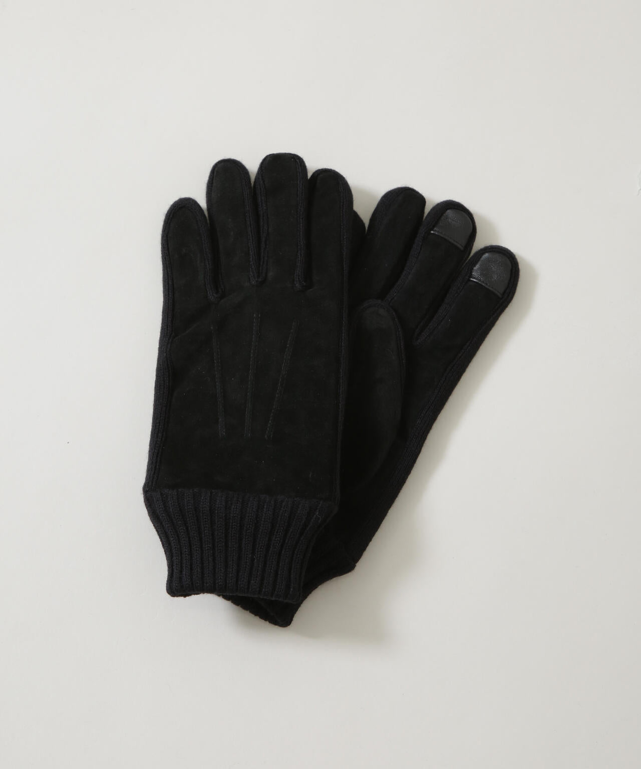 タッチパネル対応 Thinsulate スウェード×ニット切替グローブ 6725249203