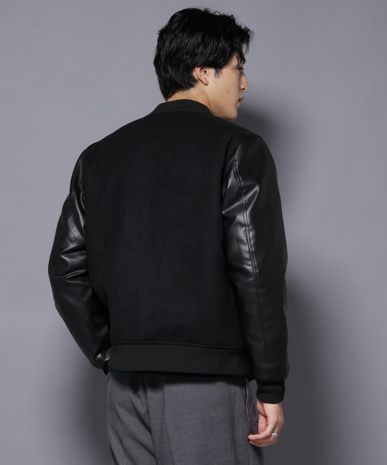 フェイクレザースタジャン 6726112202