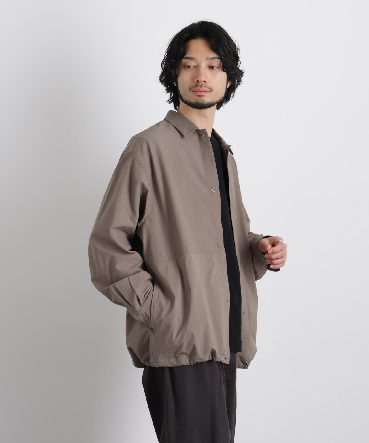 ストレッチワイドシャツブルゾン 6726112210