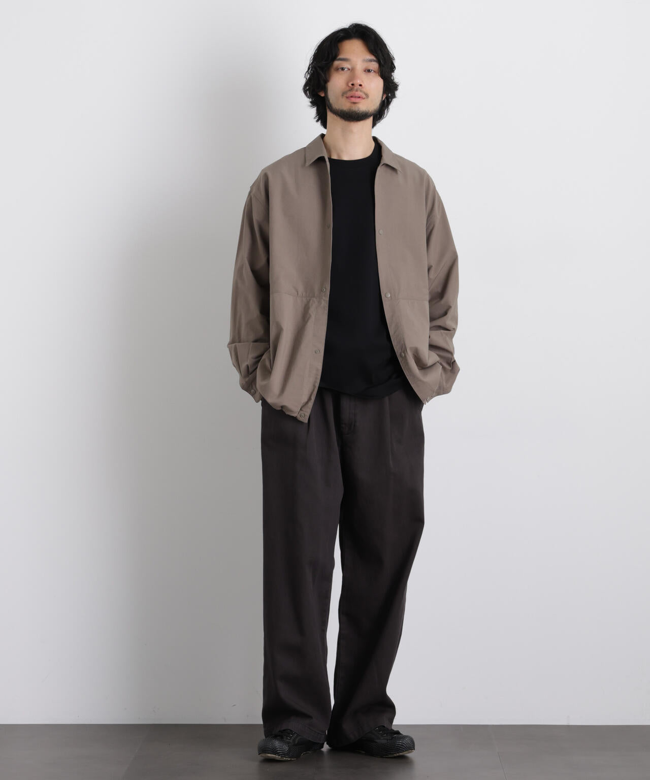 ストレッチワイドシャツブルゾン 6726112210