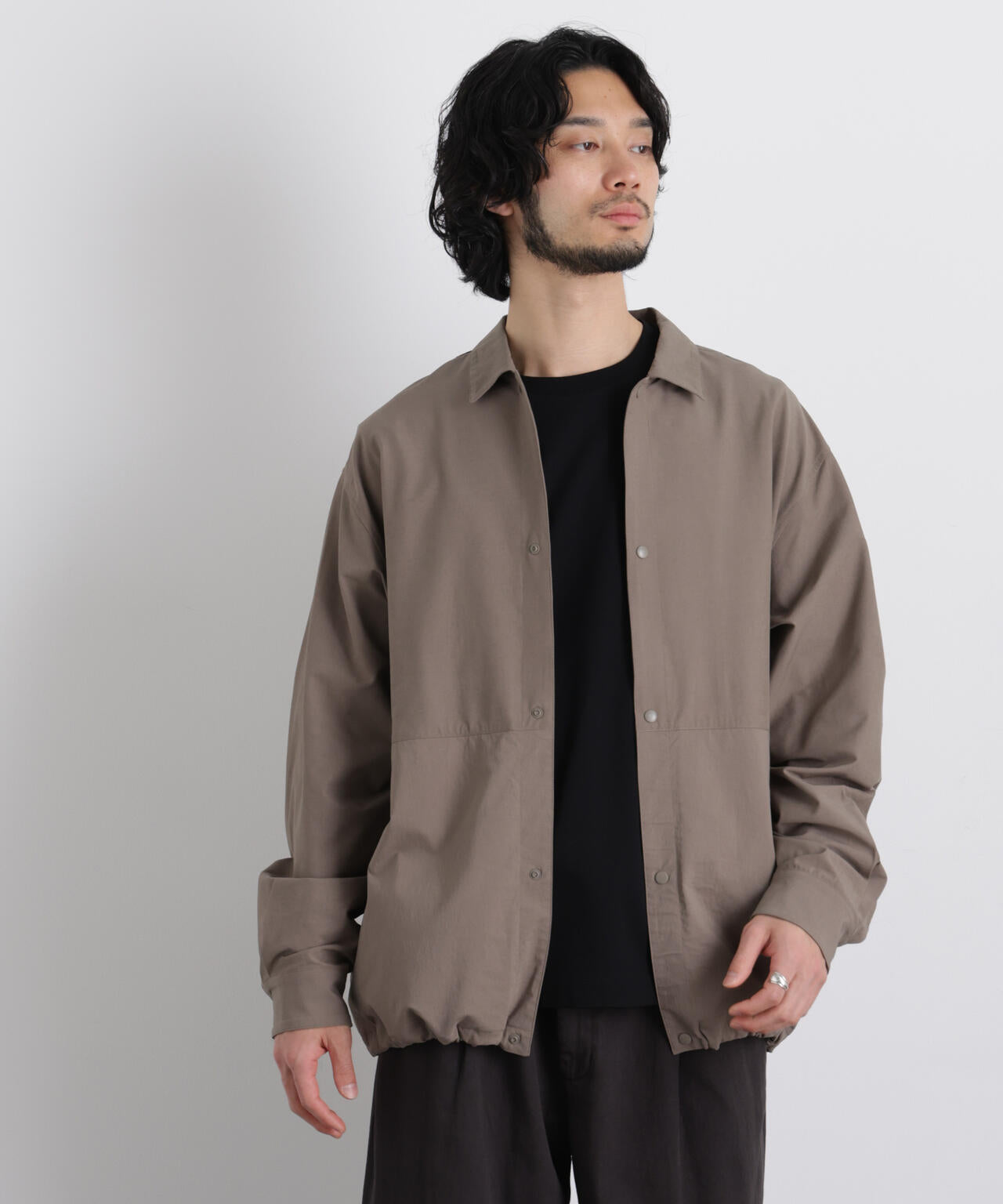 ストレッチワイドシャツブルゾン 6726112210