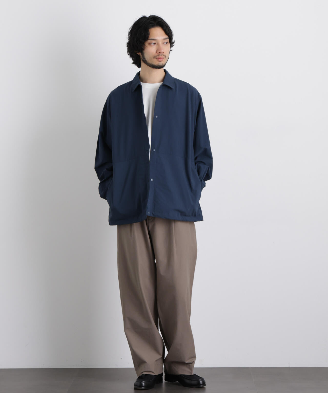 ストレッチワイドシャツブルゾン 6726112210