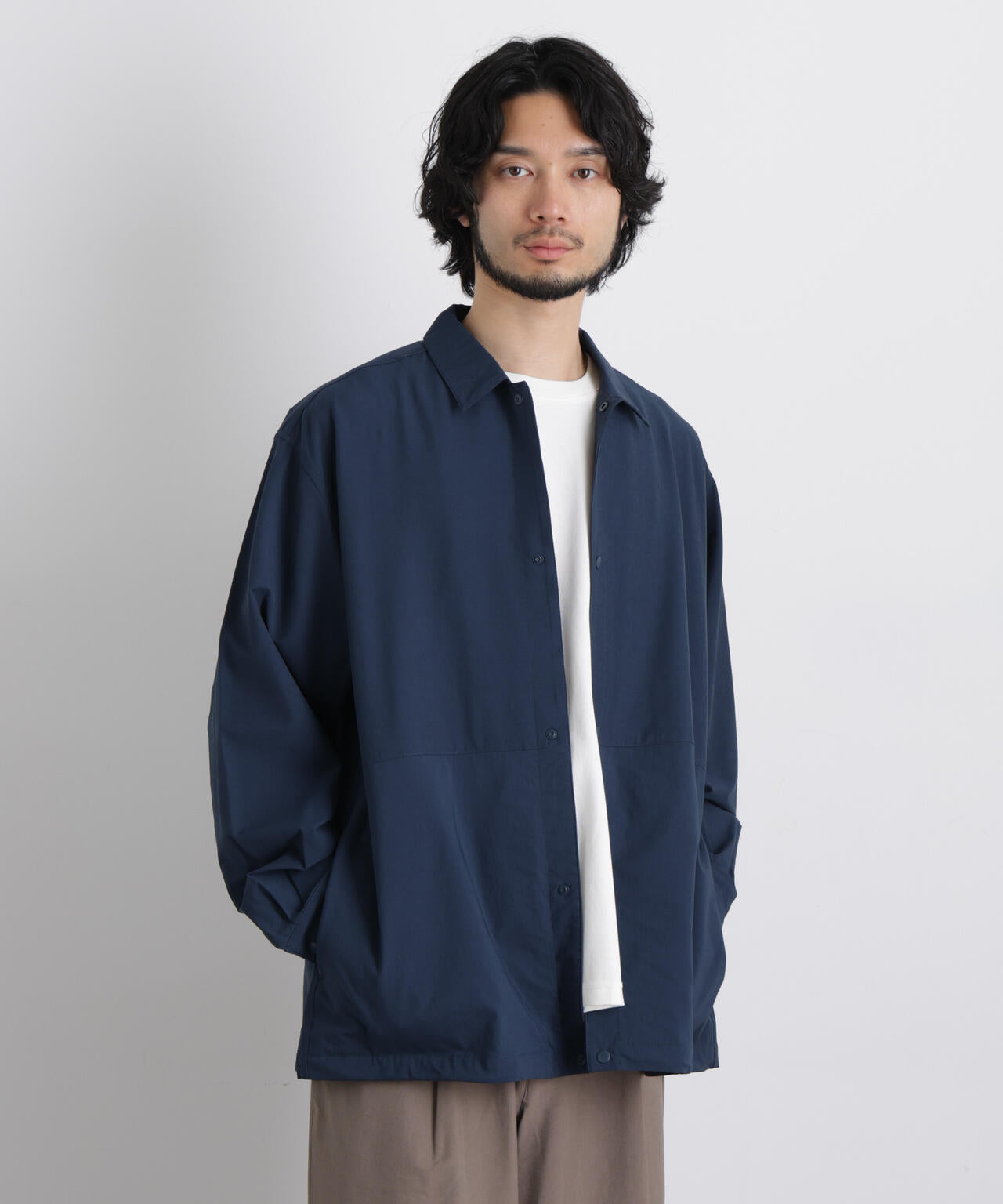ストレッチワイドシャツブルゾン 6726112210
