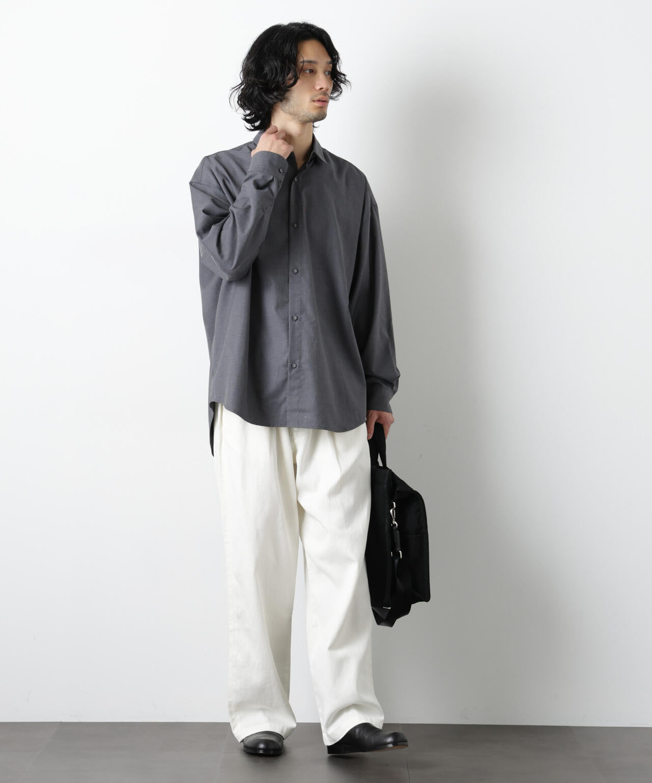ビッグドレープシャツ 長袖 6726120201