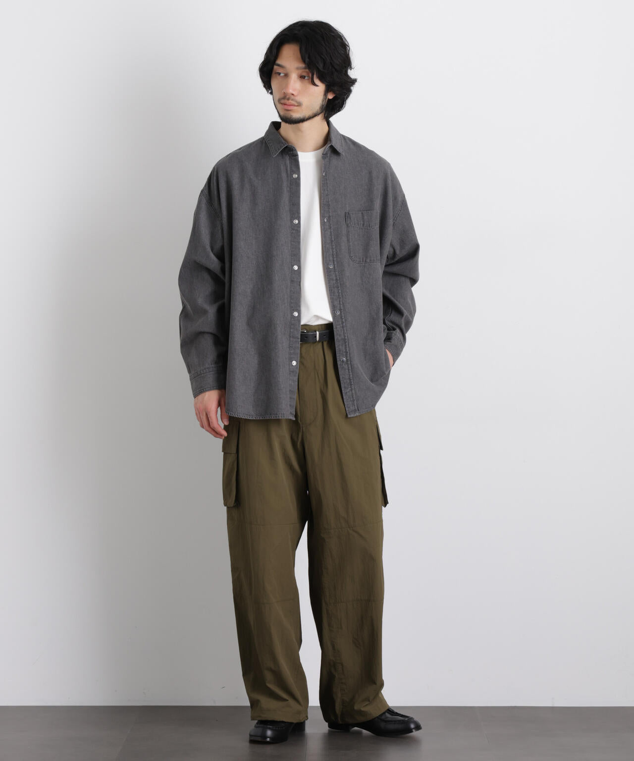 6.5oz リラックスデニムシャツ 長袖 6726120203