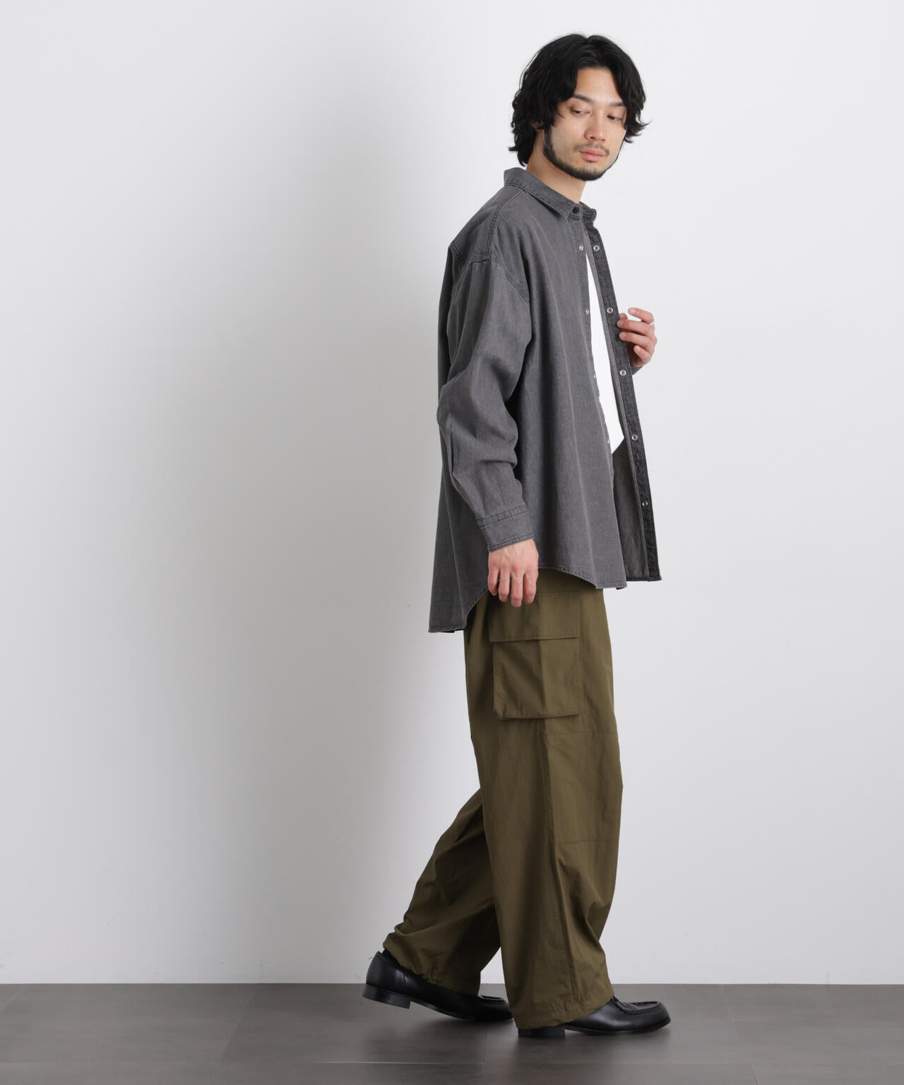 6.5oz リラックスデニムシャツ 長袖 6726120203