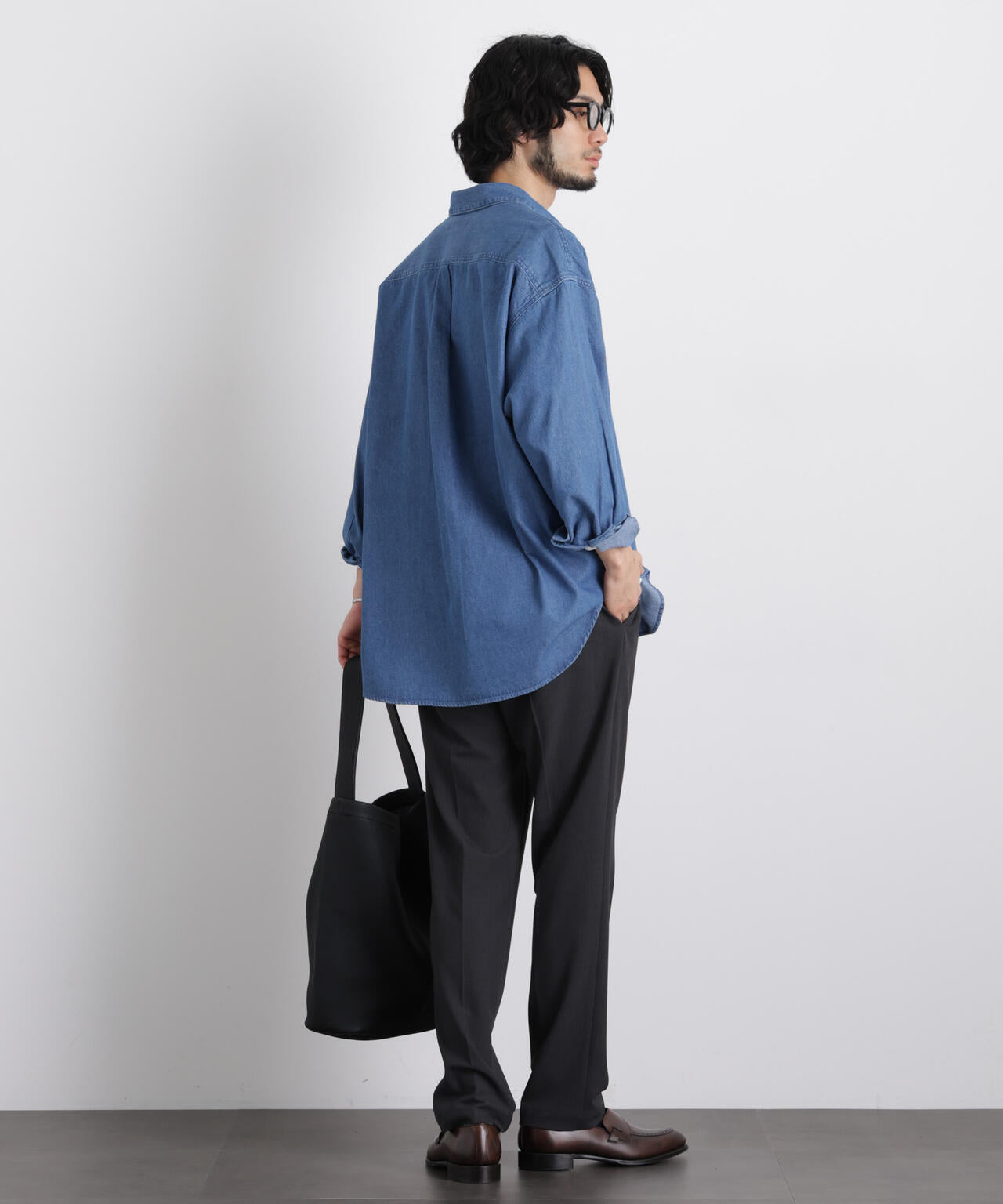 6.5oz リラックスデニムシャツ 長袖 6726120203
