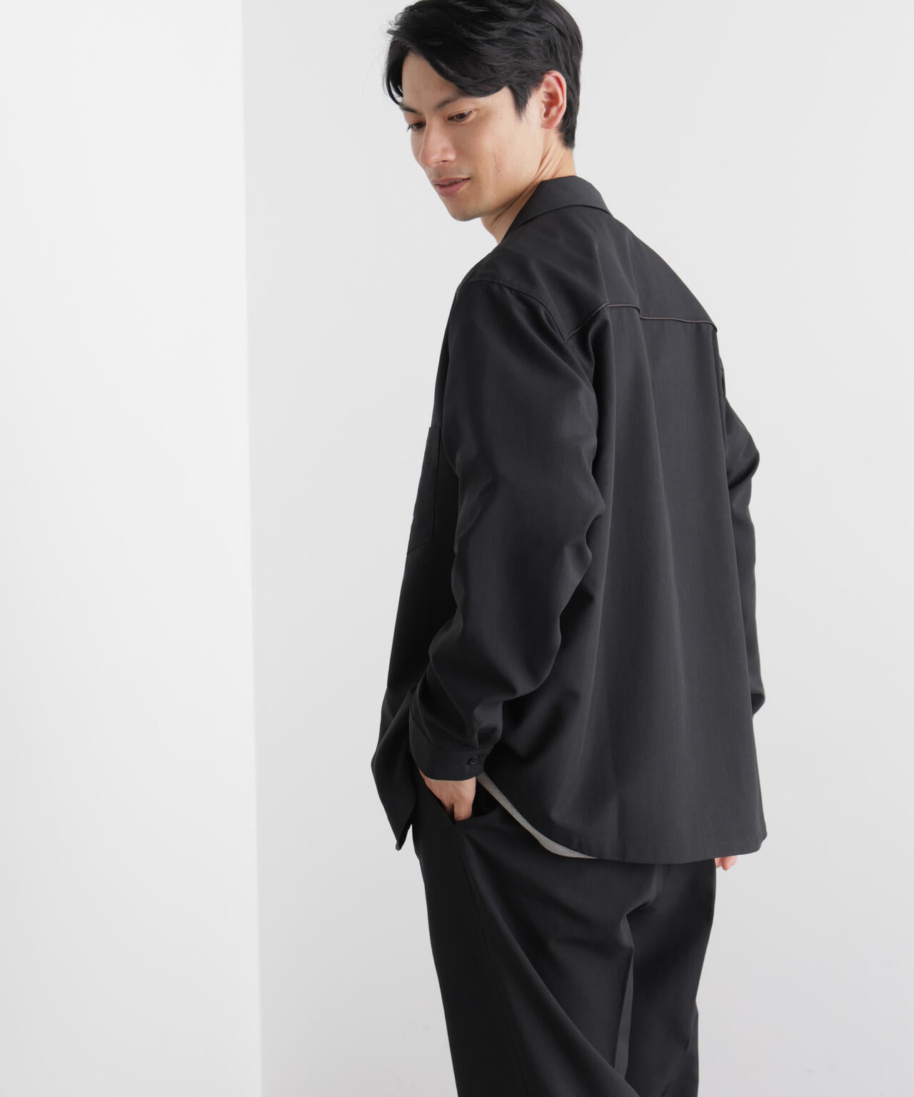 セオアルファ オープンカラーシャツ 長袖 6726120205