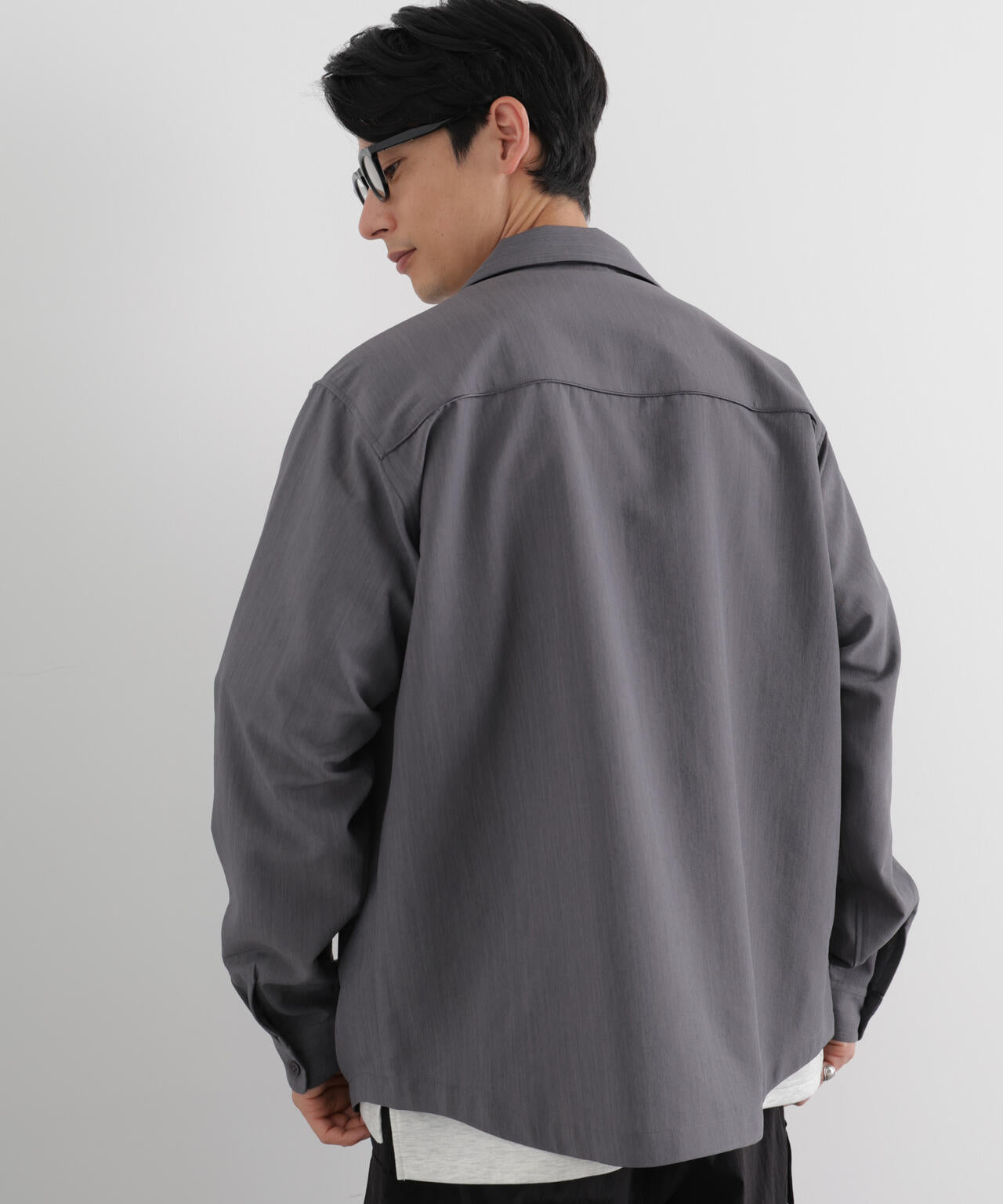 セオアルファ オープンカラーシャツ 長袖 6726120205