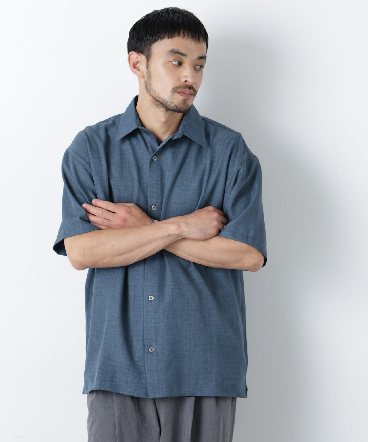 NORMANBROS別注 ワッシャーシャツ半袖 6726121001