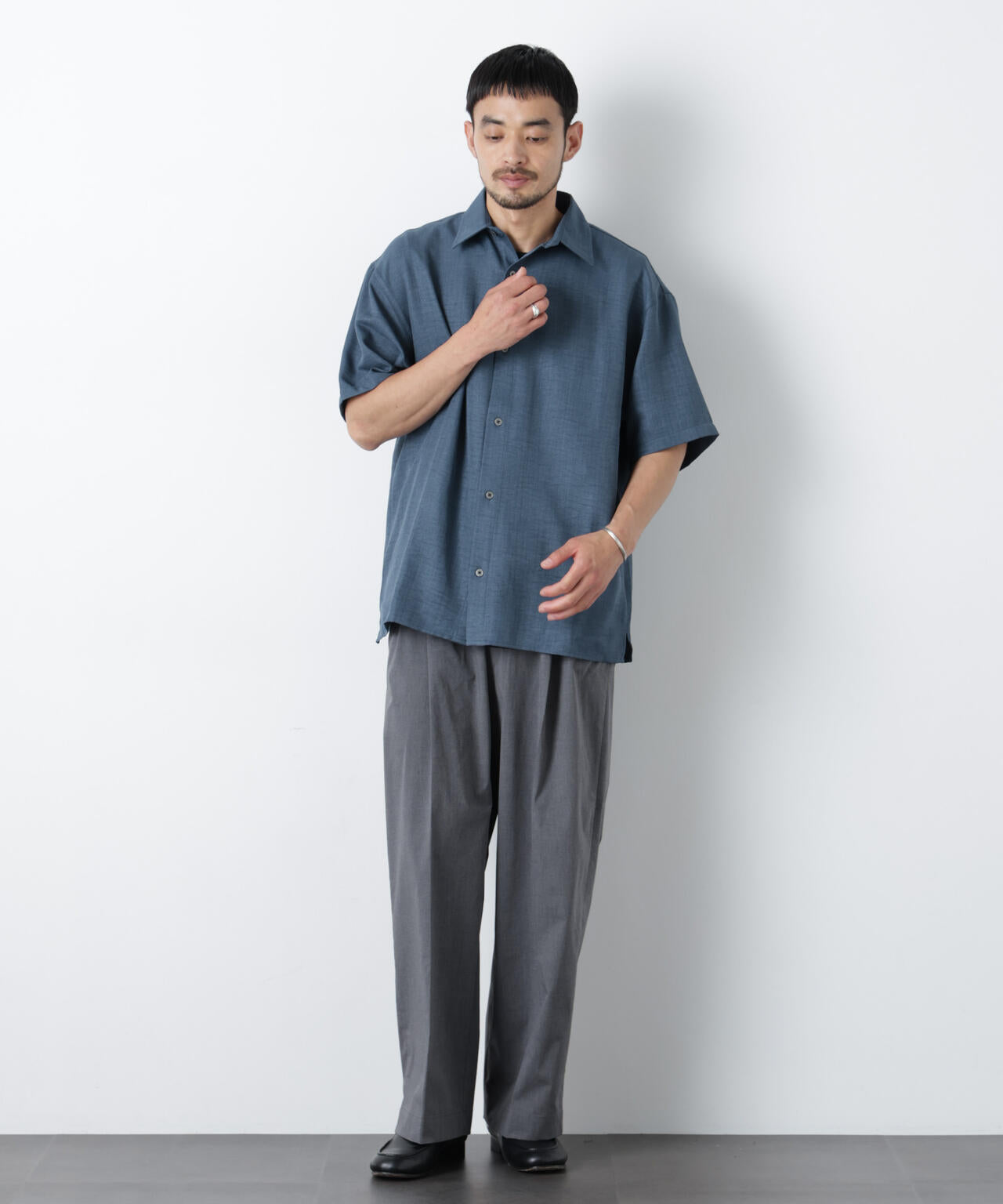 NORMANBROS別注 ワッシャーシャツ半袖 6726121001